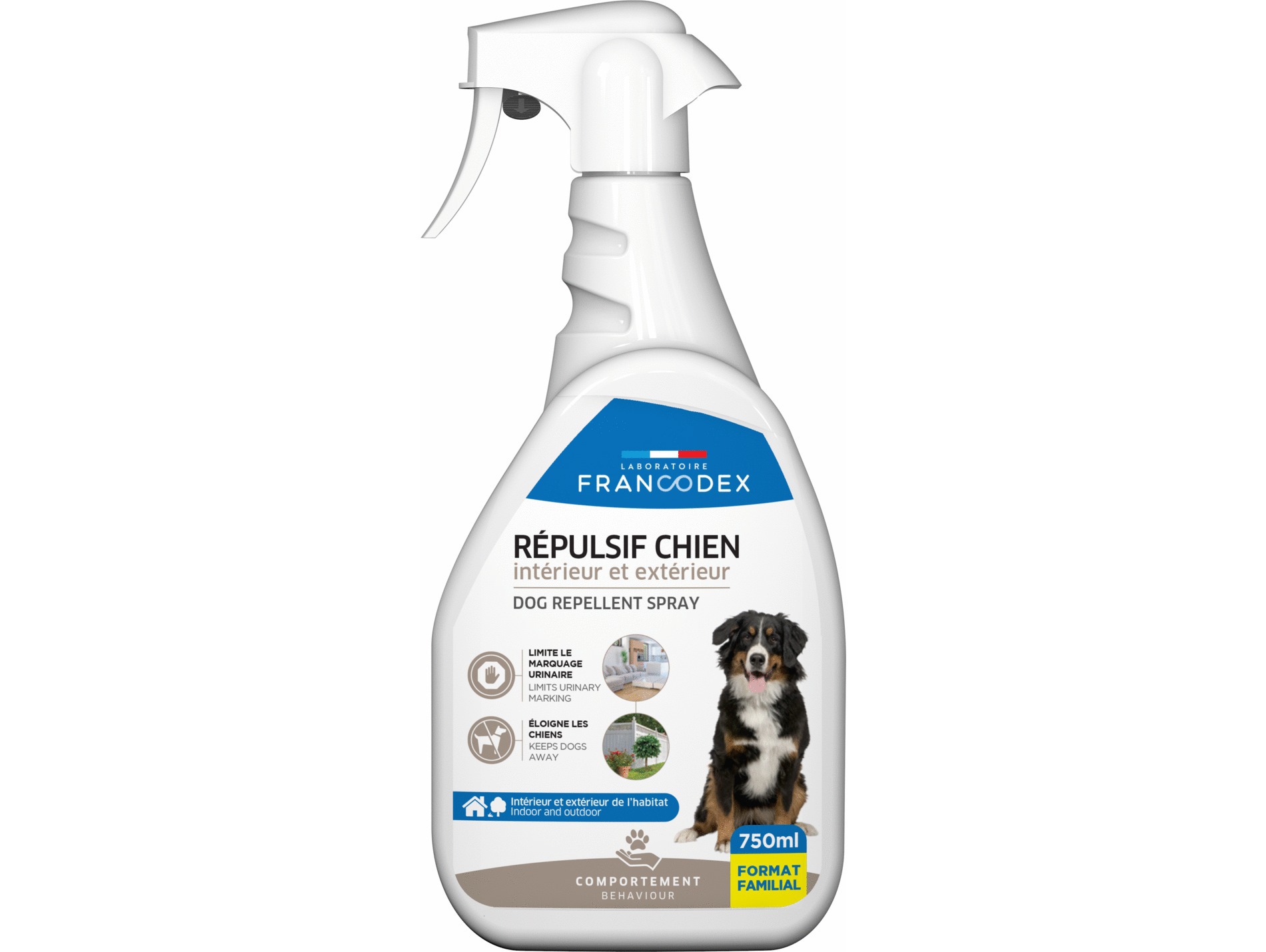 Répulsif FRANCODEX chien intérieur extérieur 750ml
