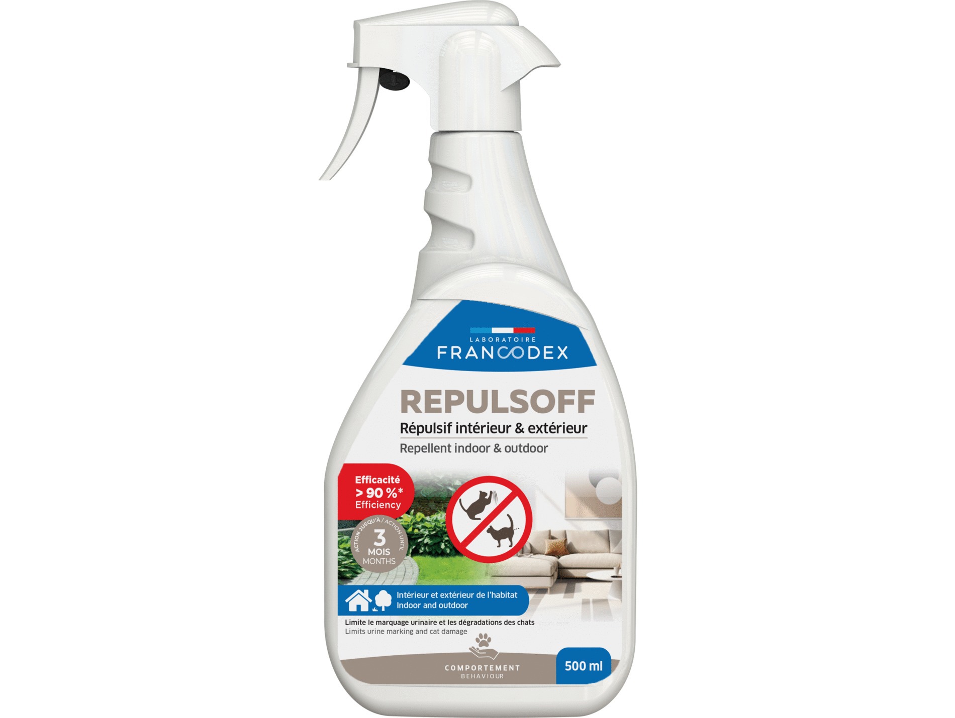 Répuls'Off FRANCODEX chat intérieur extérieur 500ml