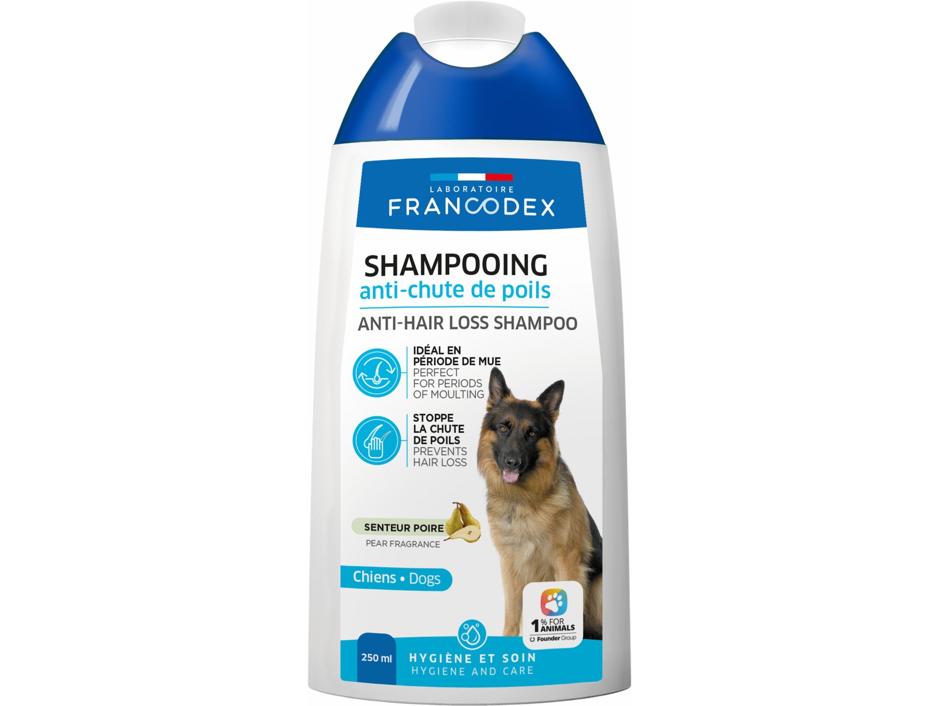 Shampooing FRANCODEX anti-chute de poils chien