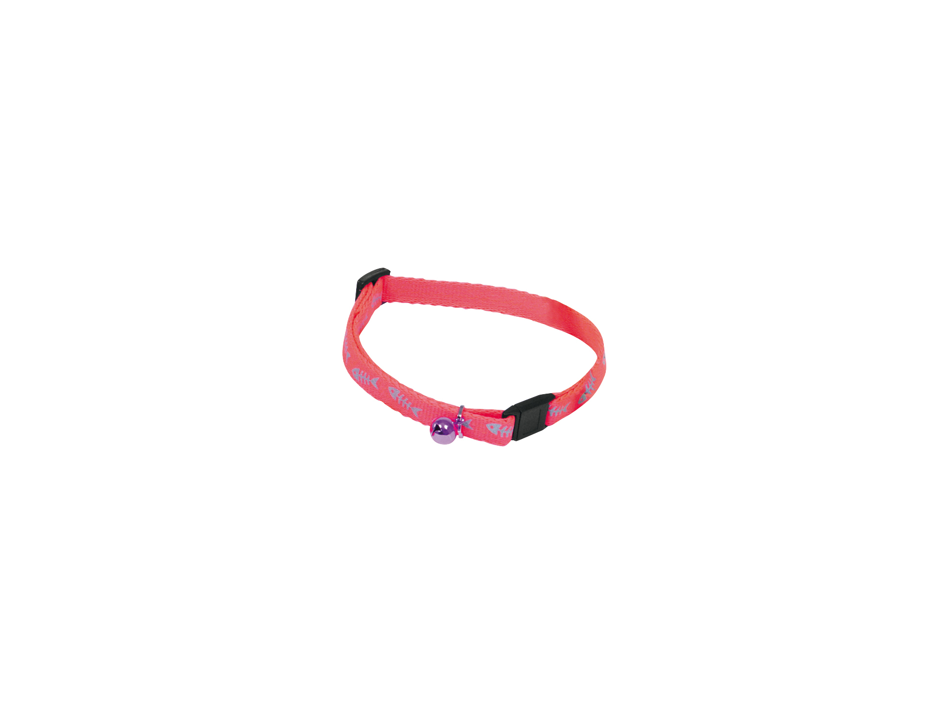 Collier chat MARTIN SELLIER nylon 10-20/30 rose