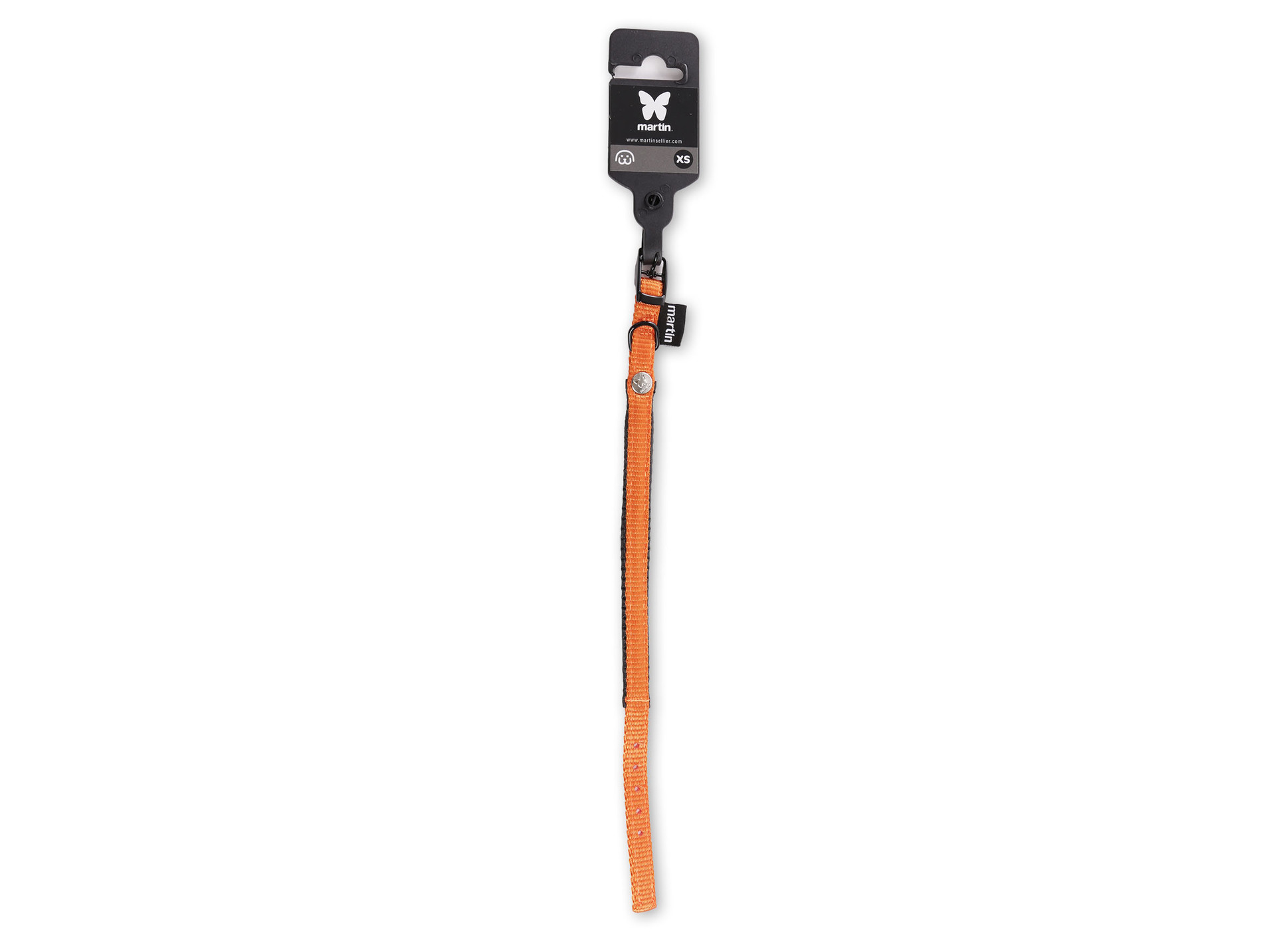 Collier MARTIN SELLIER nylon confort S 16-35 orange