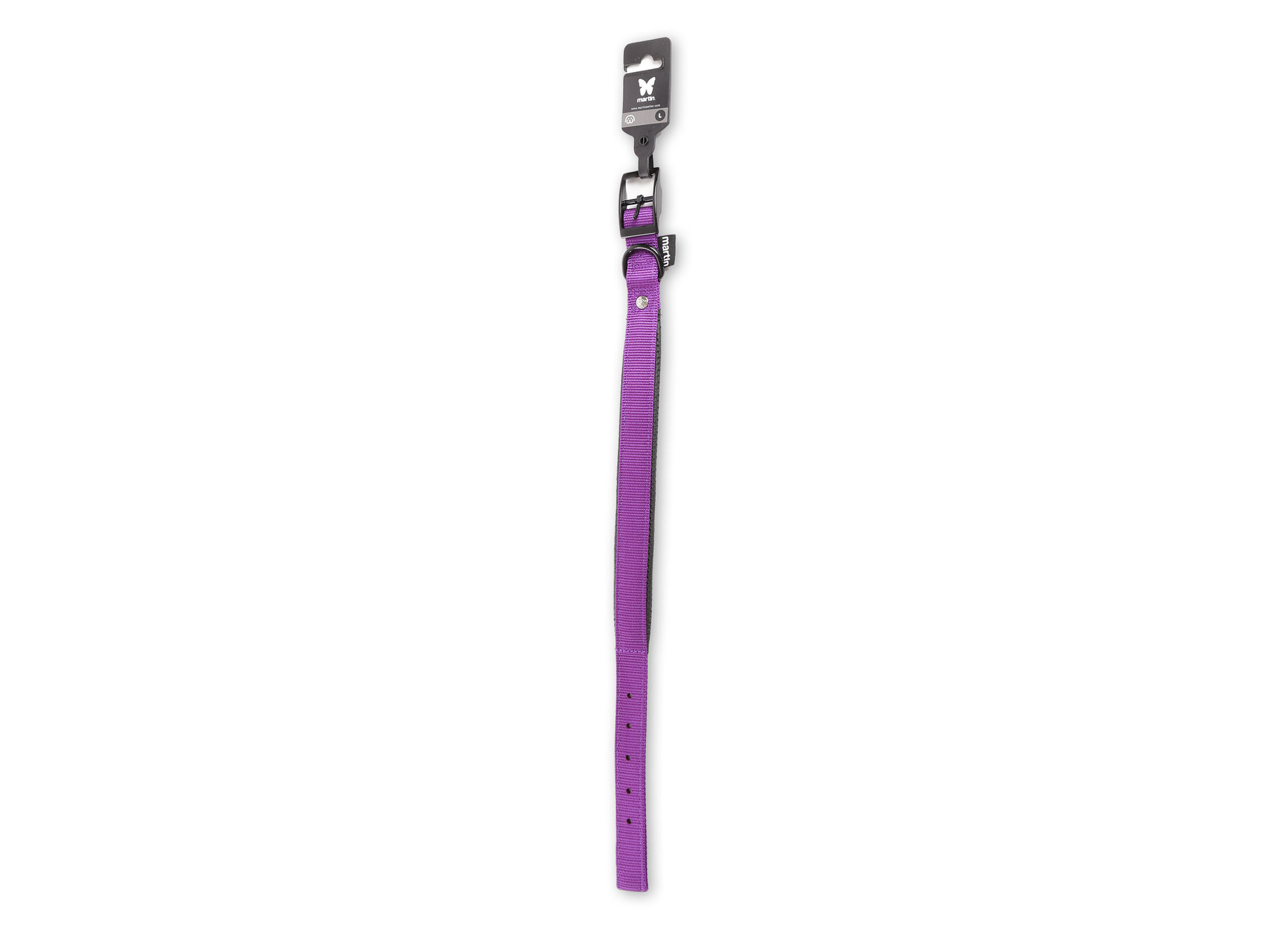 Collier MARTIN SELLIER nylon confort XL 25-65 mauve