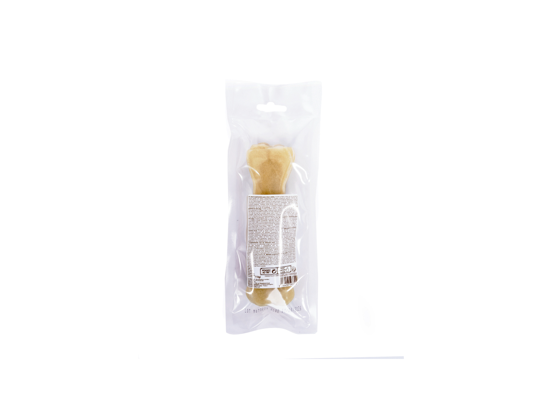 Friandise pour chien MARTIN SELLIER os pressé 17cm