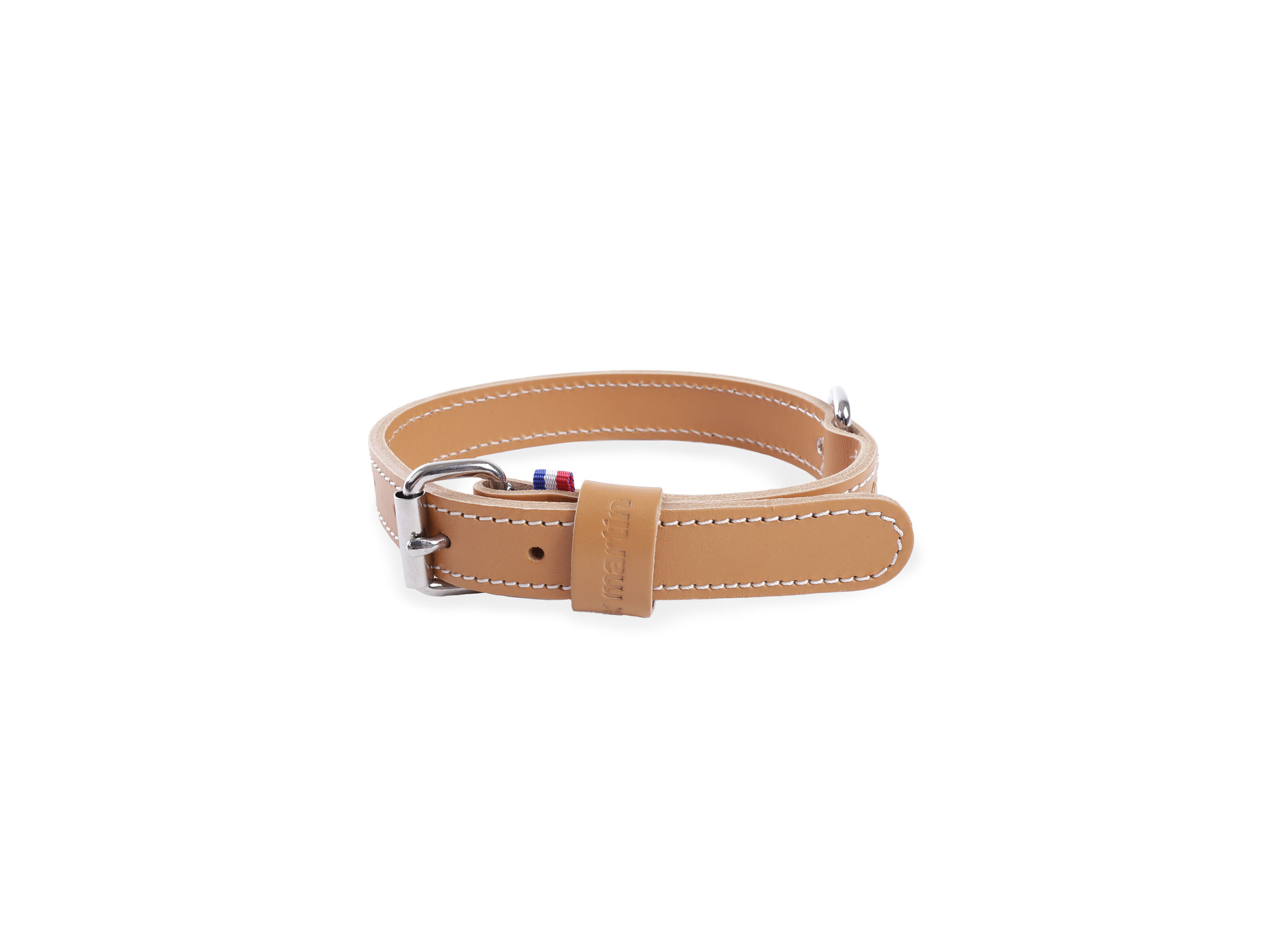 Collier cuir vachette 35-75 naturel