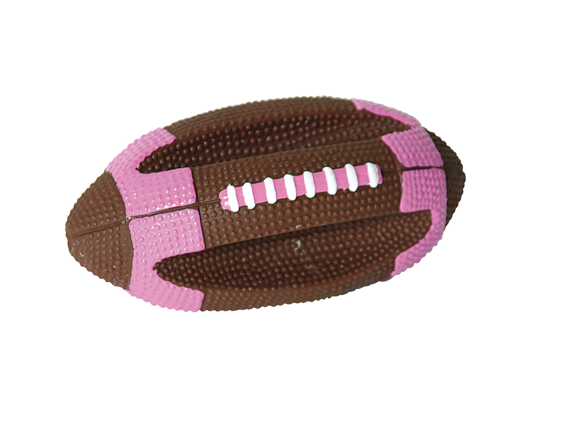 Jouet rugby 19cm marron-rose