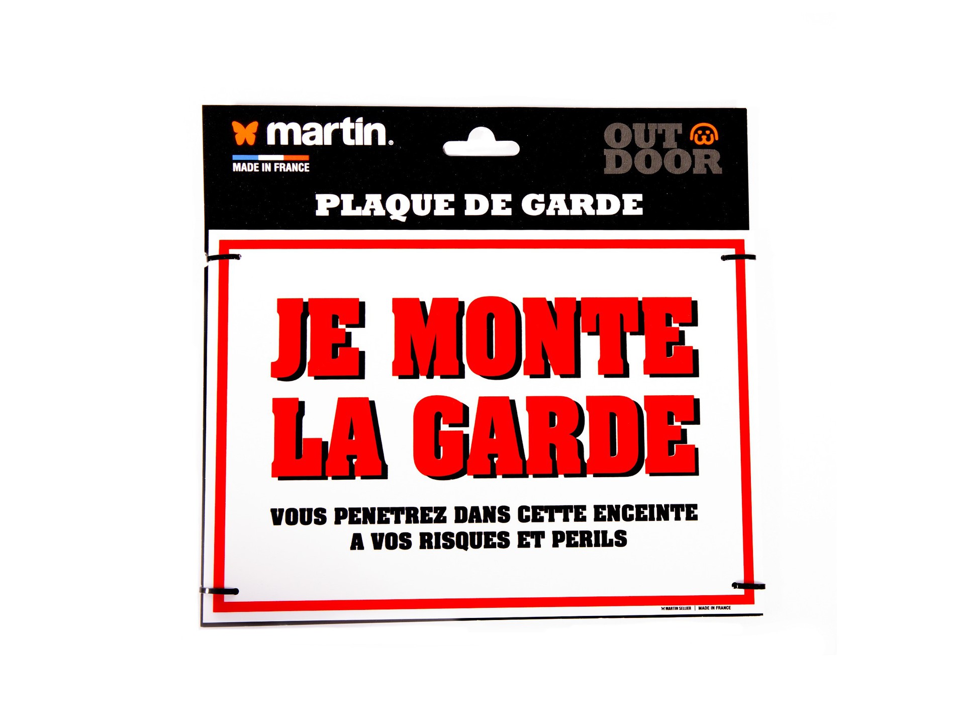 Panneau MARTIN SELLIER garde 26x19cm