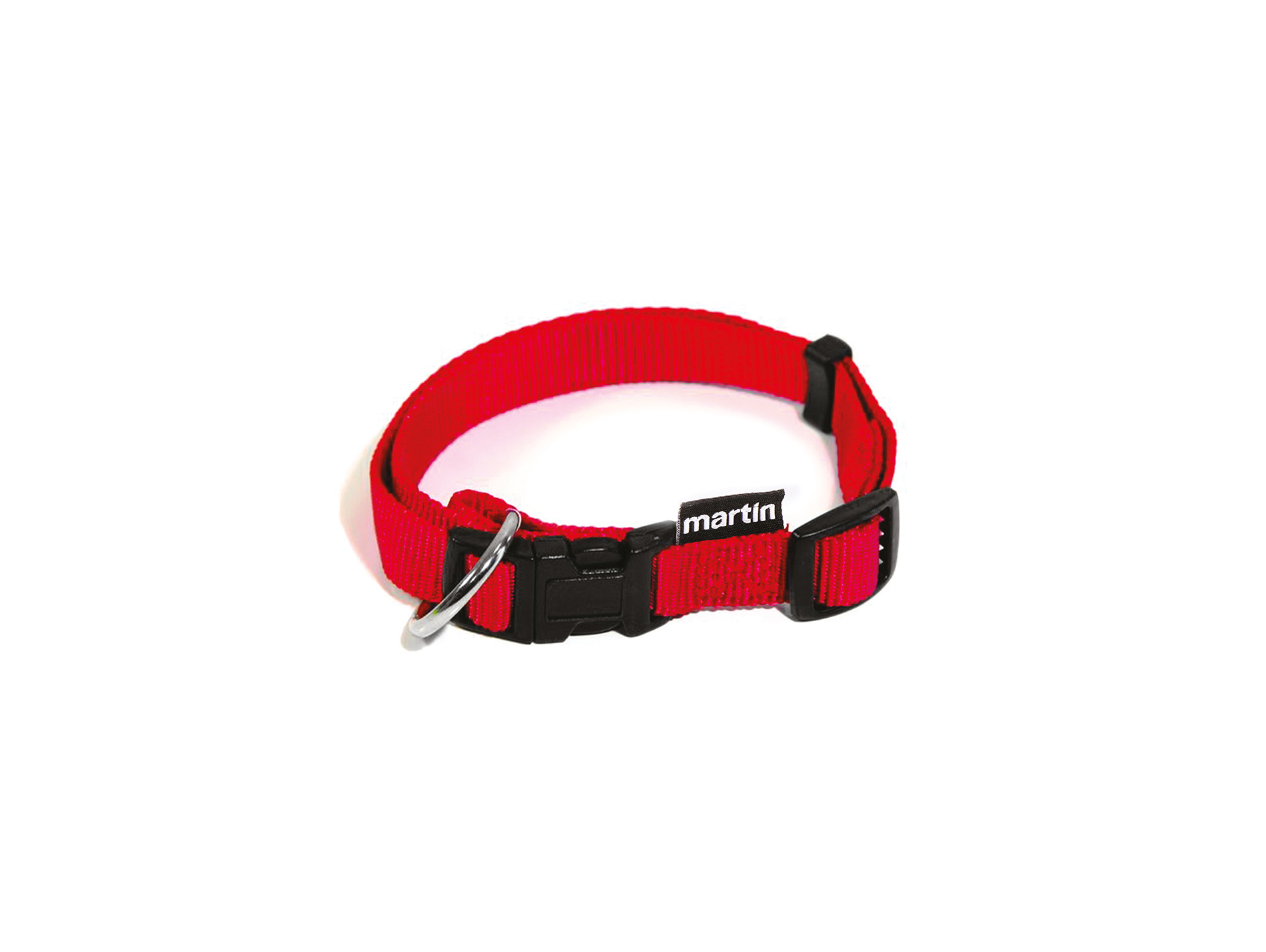 Collier MARTIN SELLIER nylon L 25-45/65 rouge