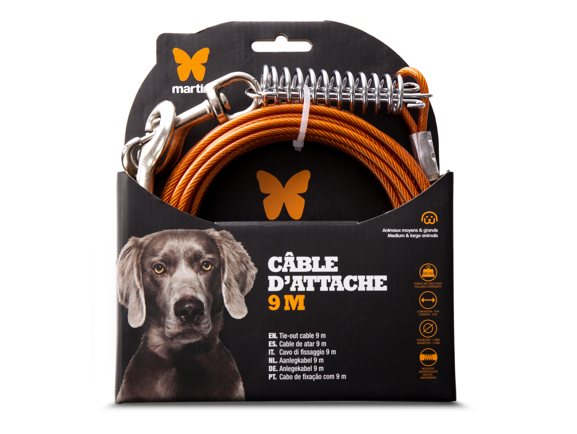 Câble MARTIN SELLIER attache 5mmx9m
