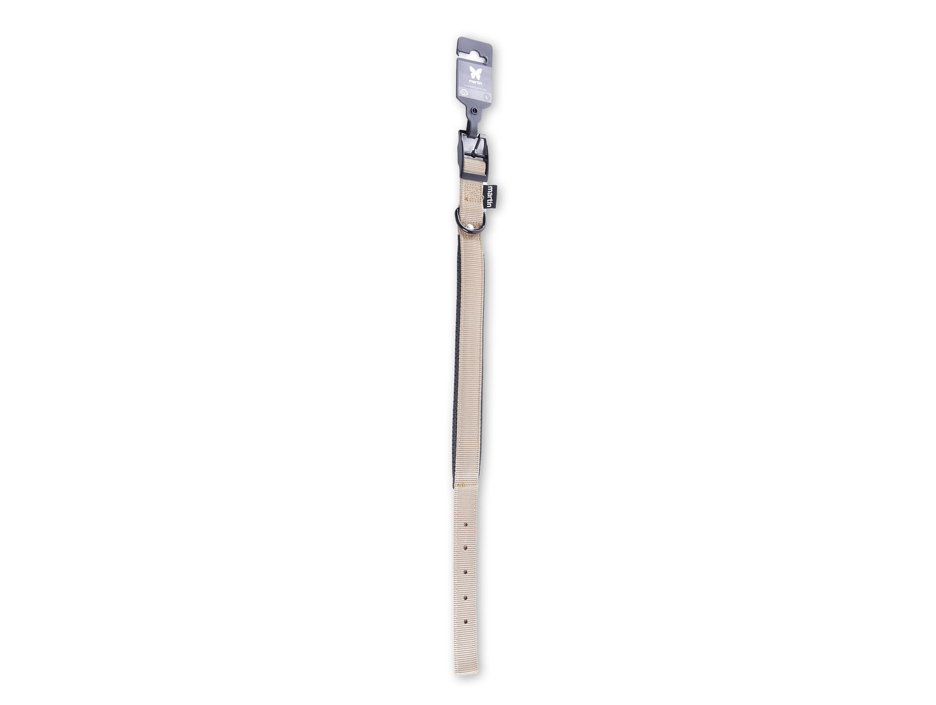 Collier MARTIN SELLIER nylon confort L 25-55 beige