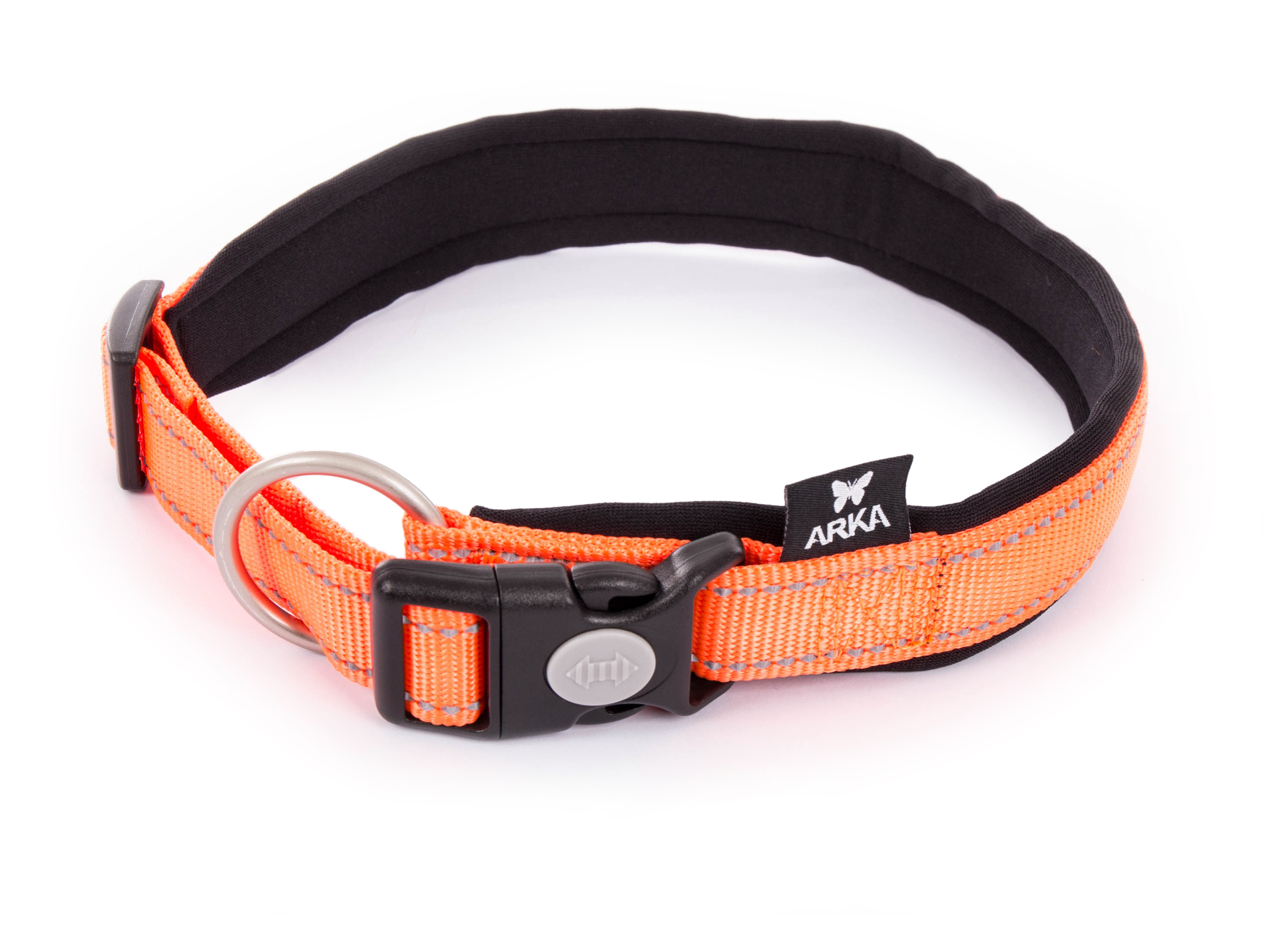 Collier MARTIN SELLIER nylon néoprène M orange