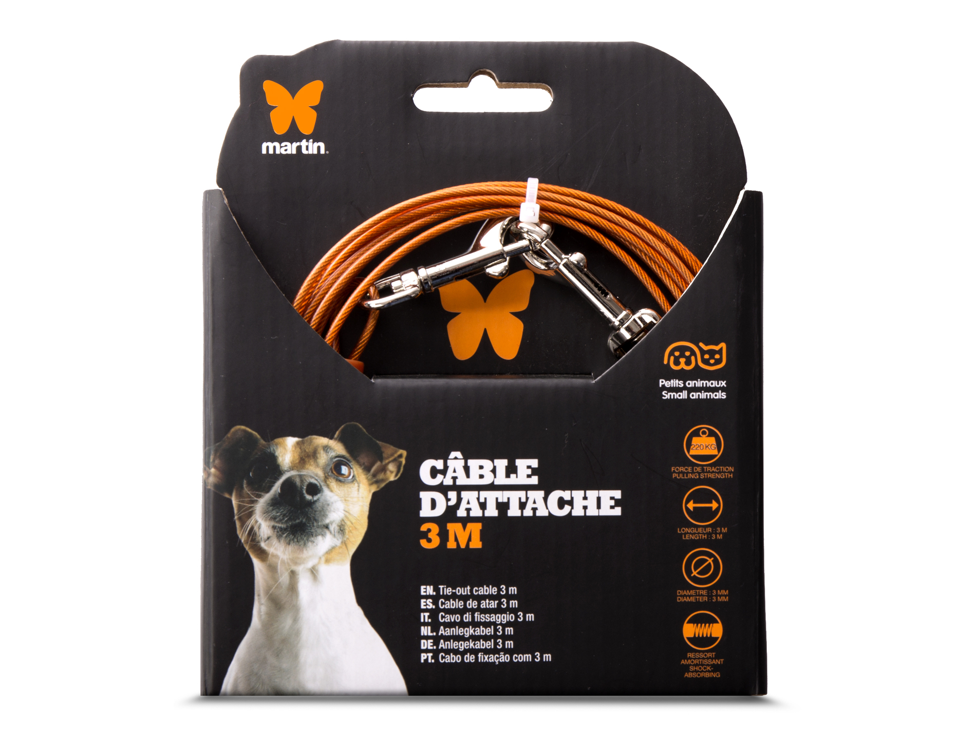 Câble MARTIN SELLIER attache 3mmx3m