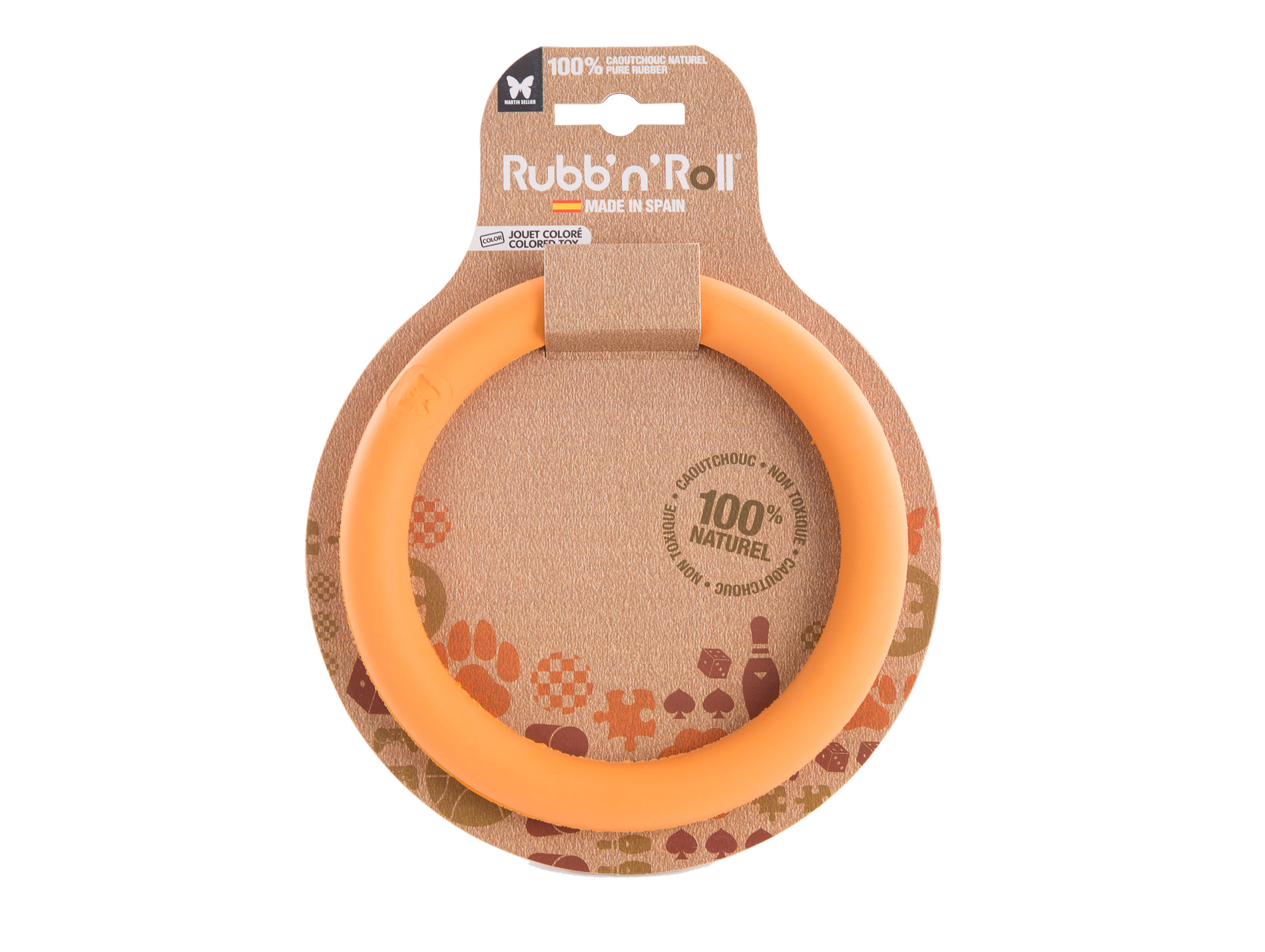 Jouet MARTIN SELLIER Rubb'n'roll anneau orange