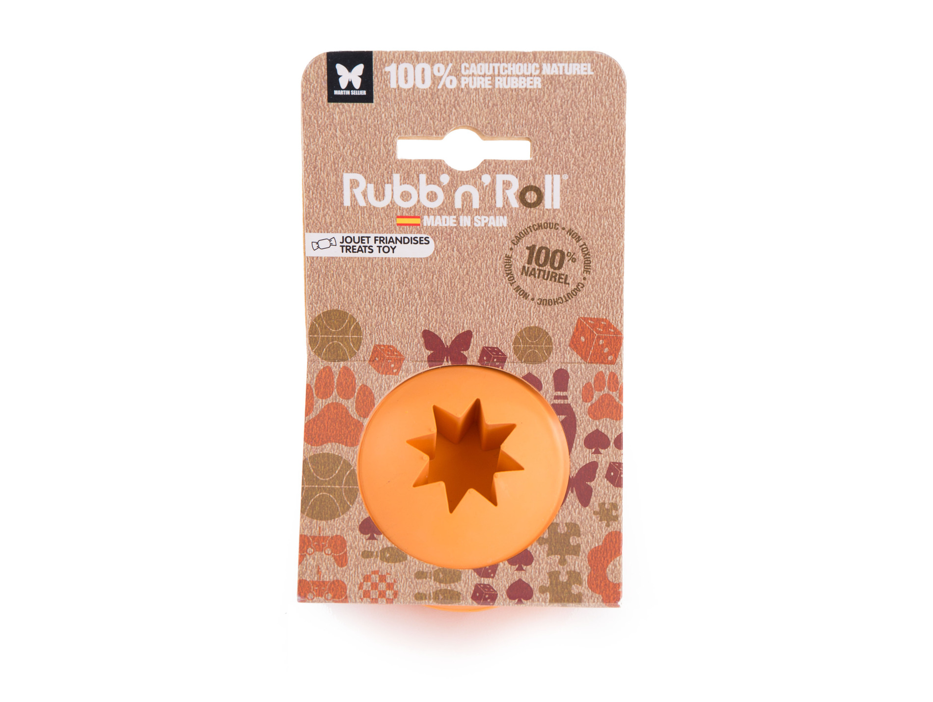 Jouet MARTIN SELLIER Rubb'n balle friandise orange