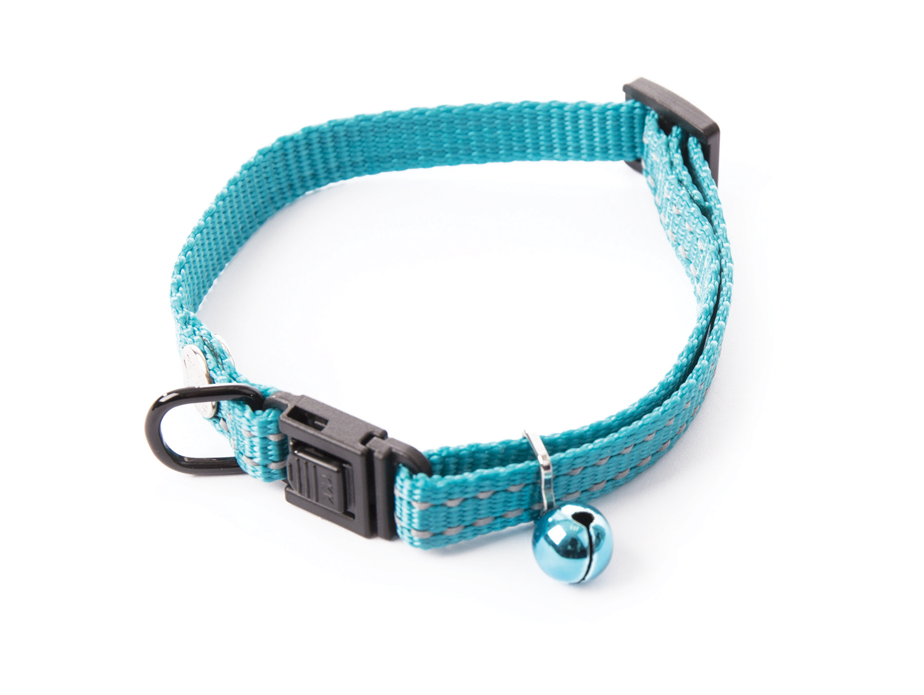 Collier chat MARTIN SELLIER nylon 10-20/30 bleu