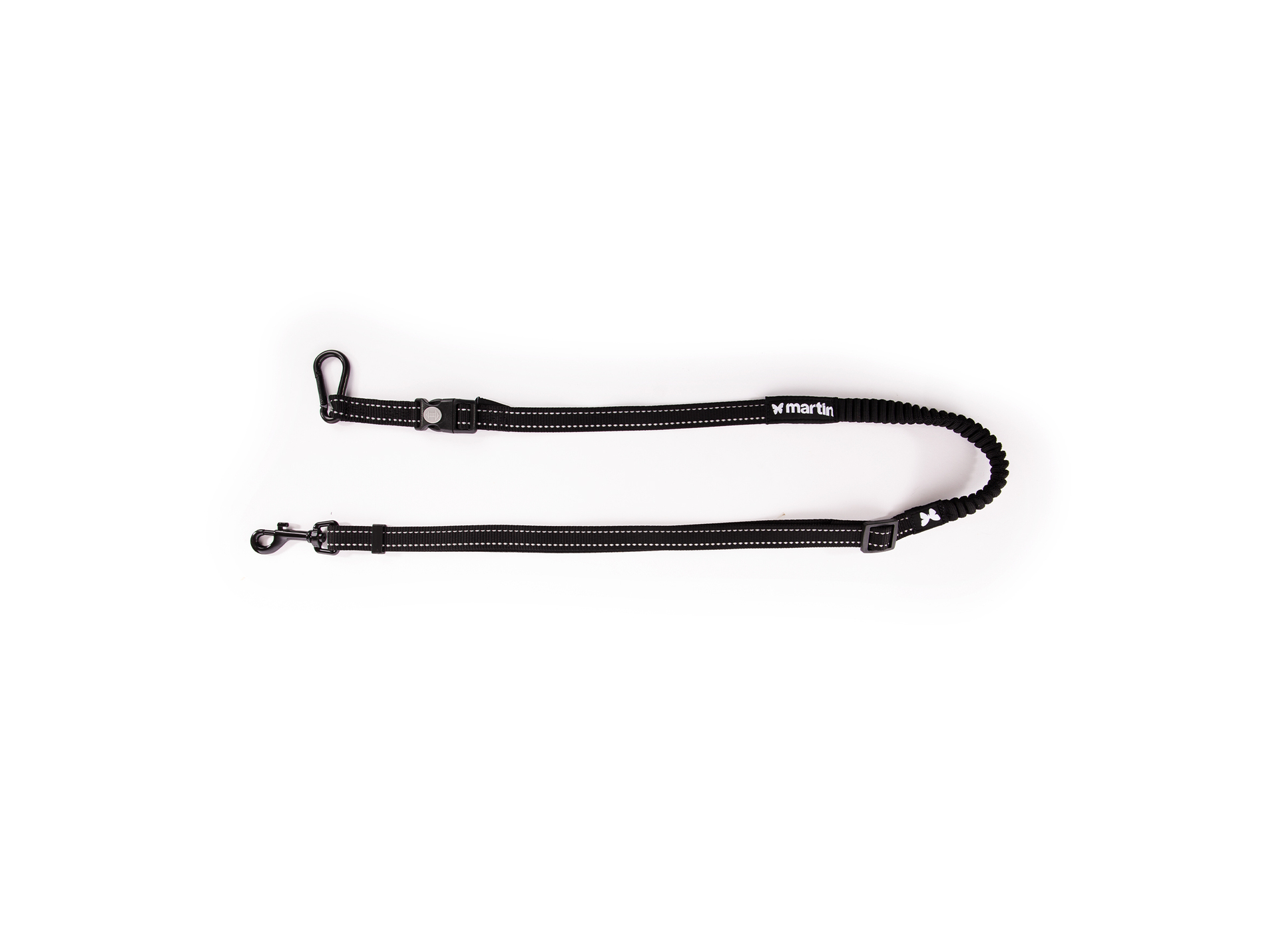 Longe canicross MARTIN SELLIER nylon 20mm noir