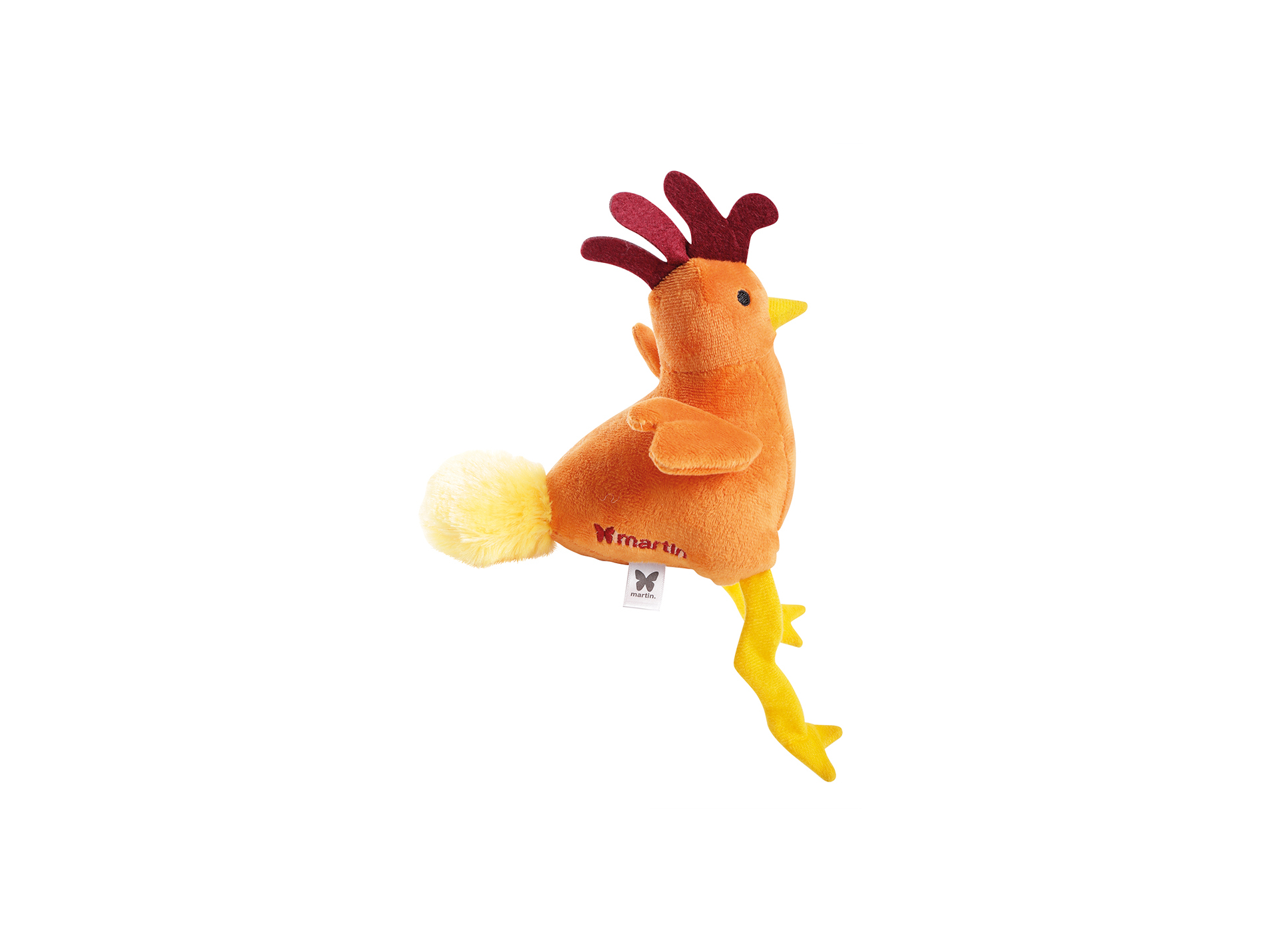 Peluche MARTIN SELLIER poule orange