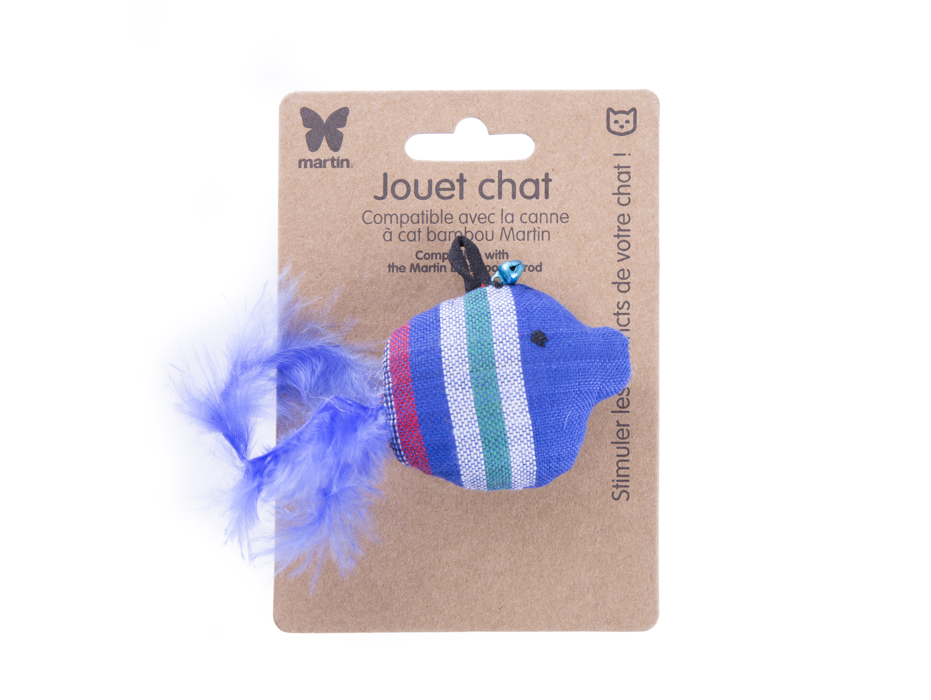 Jouet chat MARTIN SELLIER poisson bulle bleu