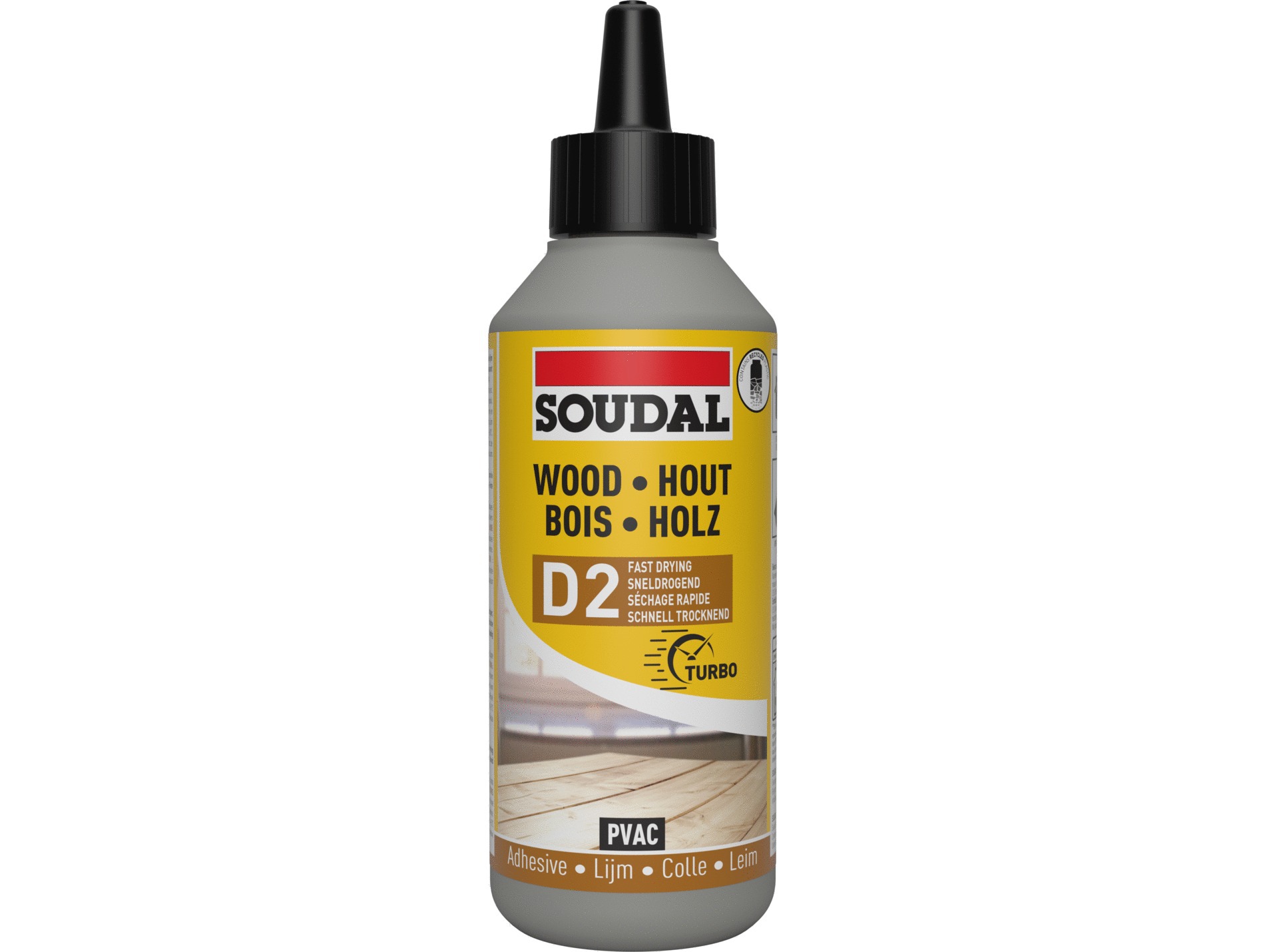 Colle bois rapide SOUDAL D2 250g