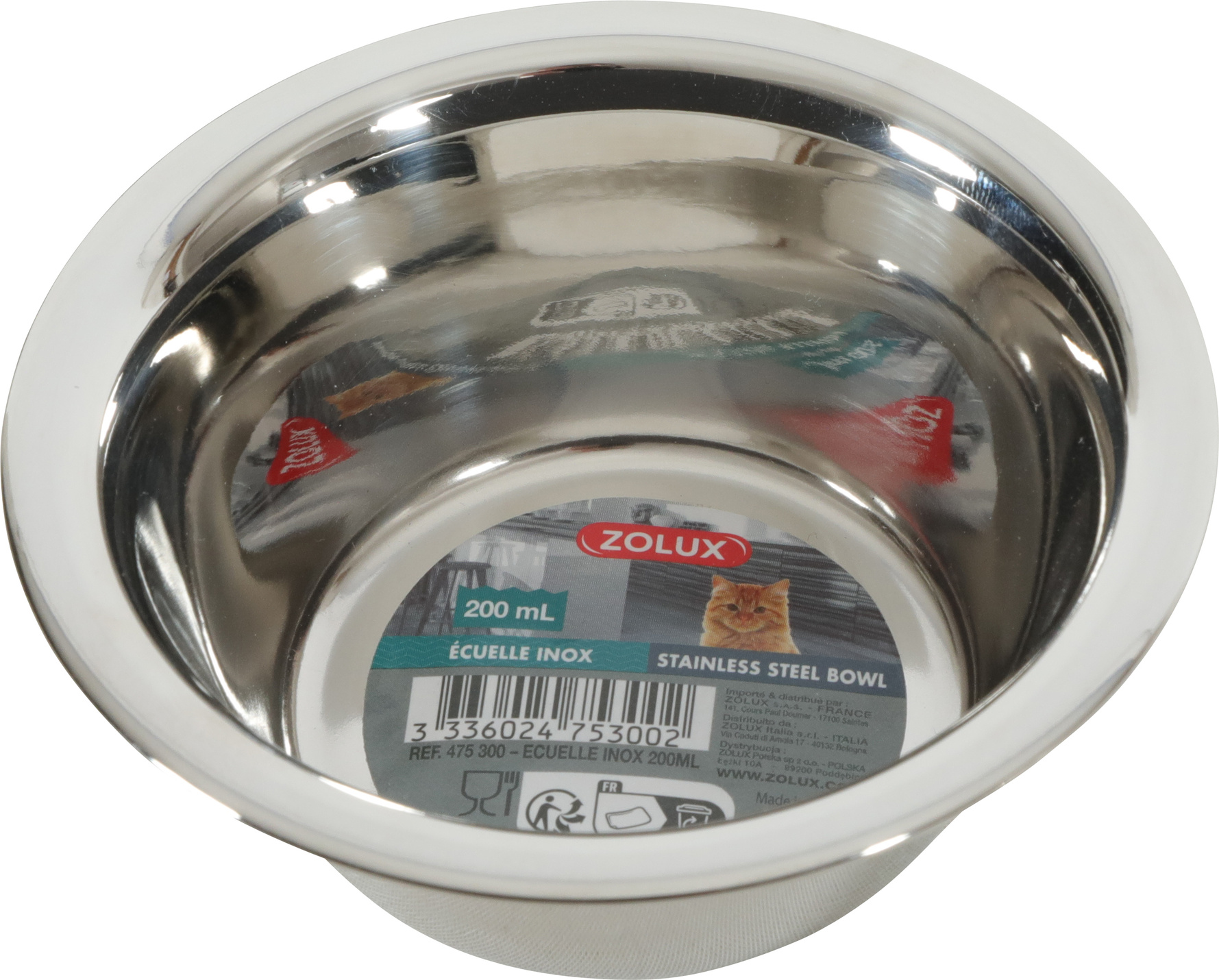 Bol ZOLUX inox 0.18l