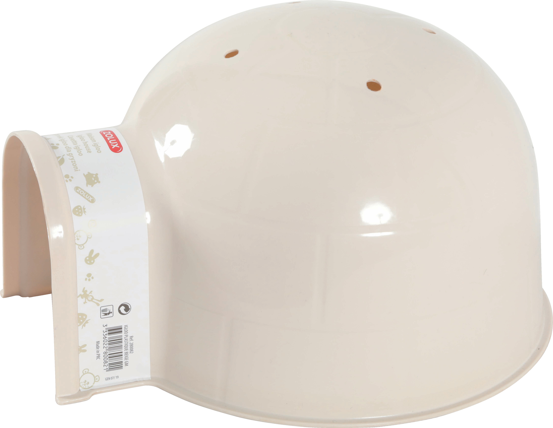 Igloo ZOLUX plastique beige grand modèle