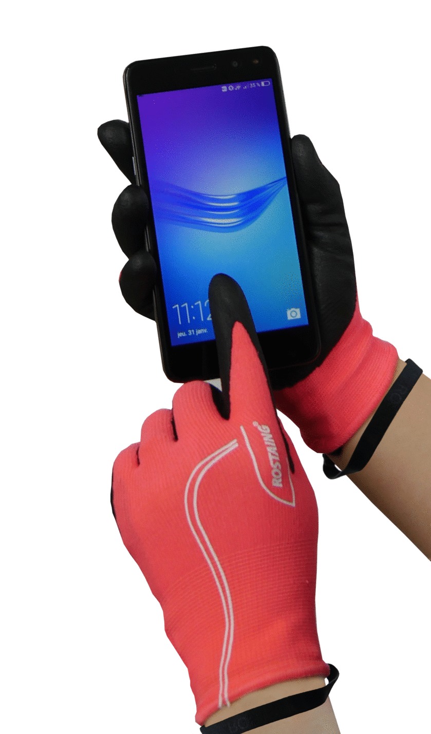 Gants de jardinage et bricolage Maxteen ROSTAING T5 rose
