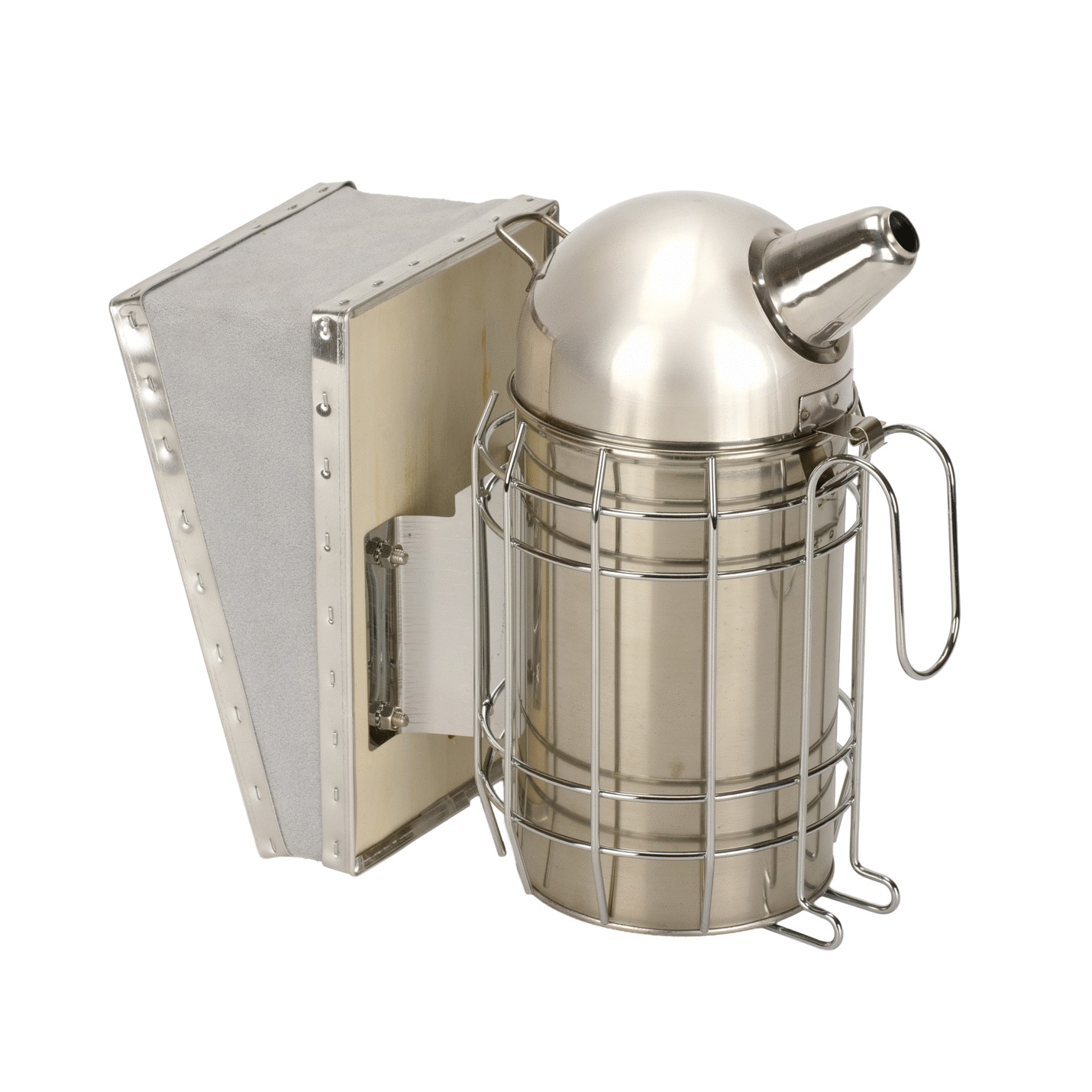Enfumoir inox traditionnel soufflet cuir