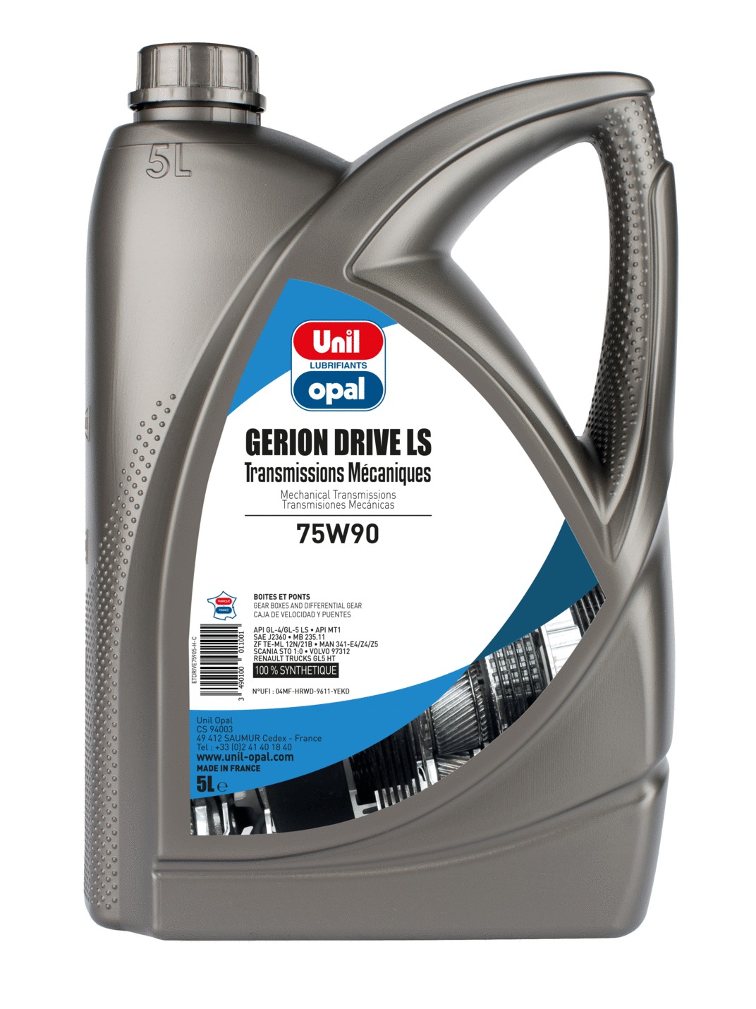 Huile UNIL OPAL Gerion Drive LS 75W90 5L