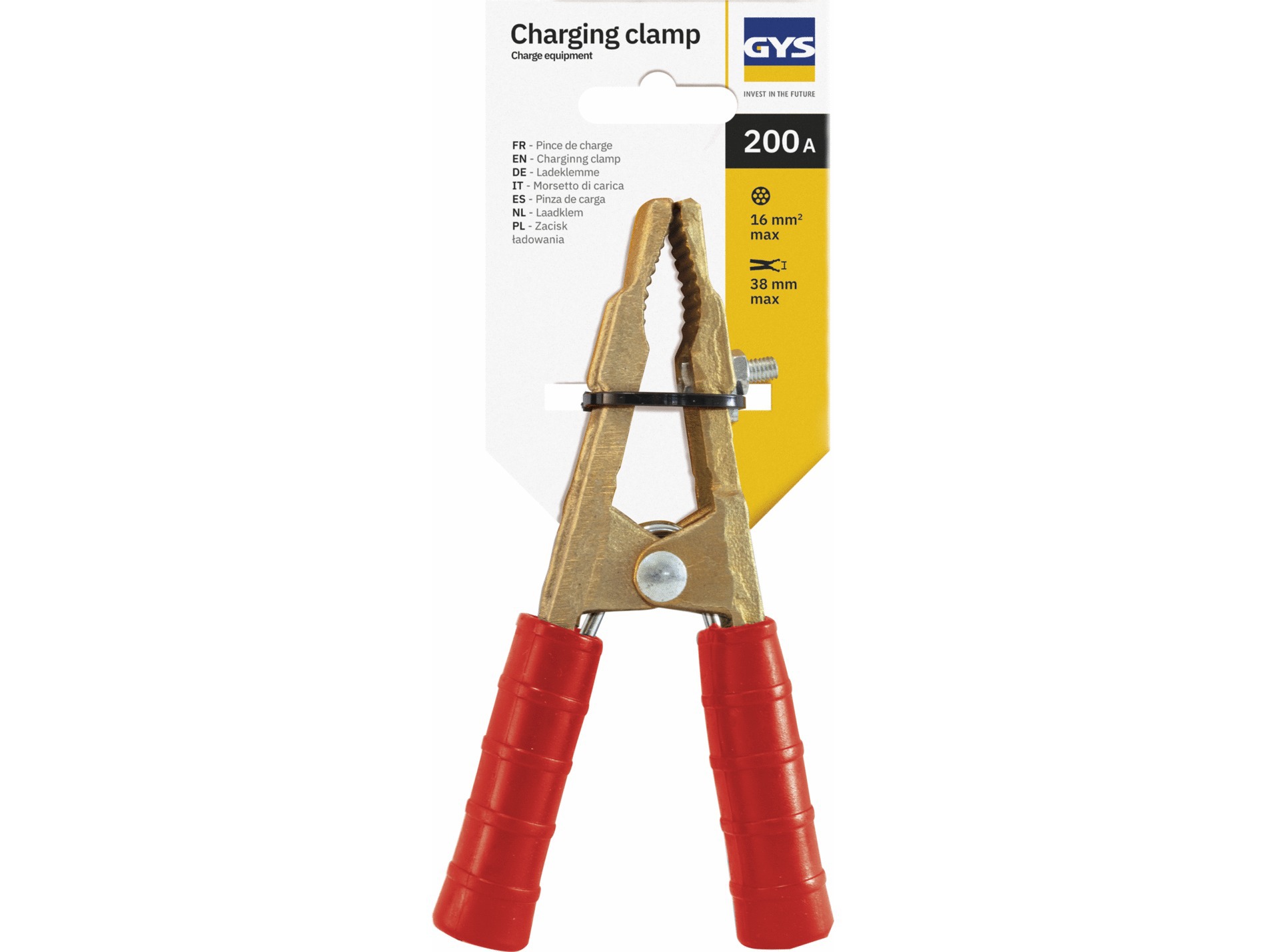 Pince PRO GYS 200A Laiton Rouge
