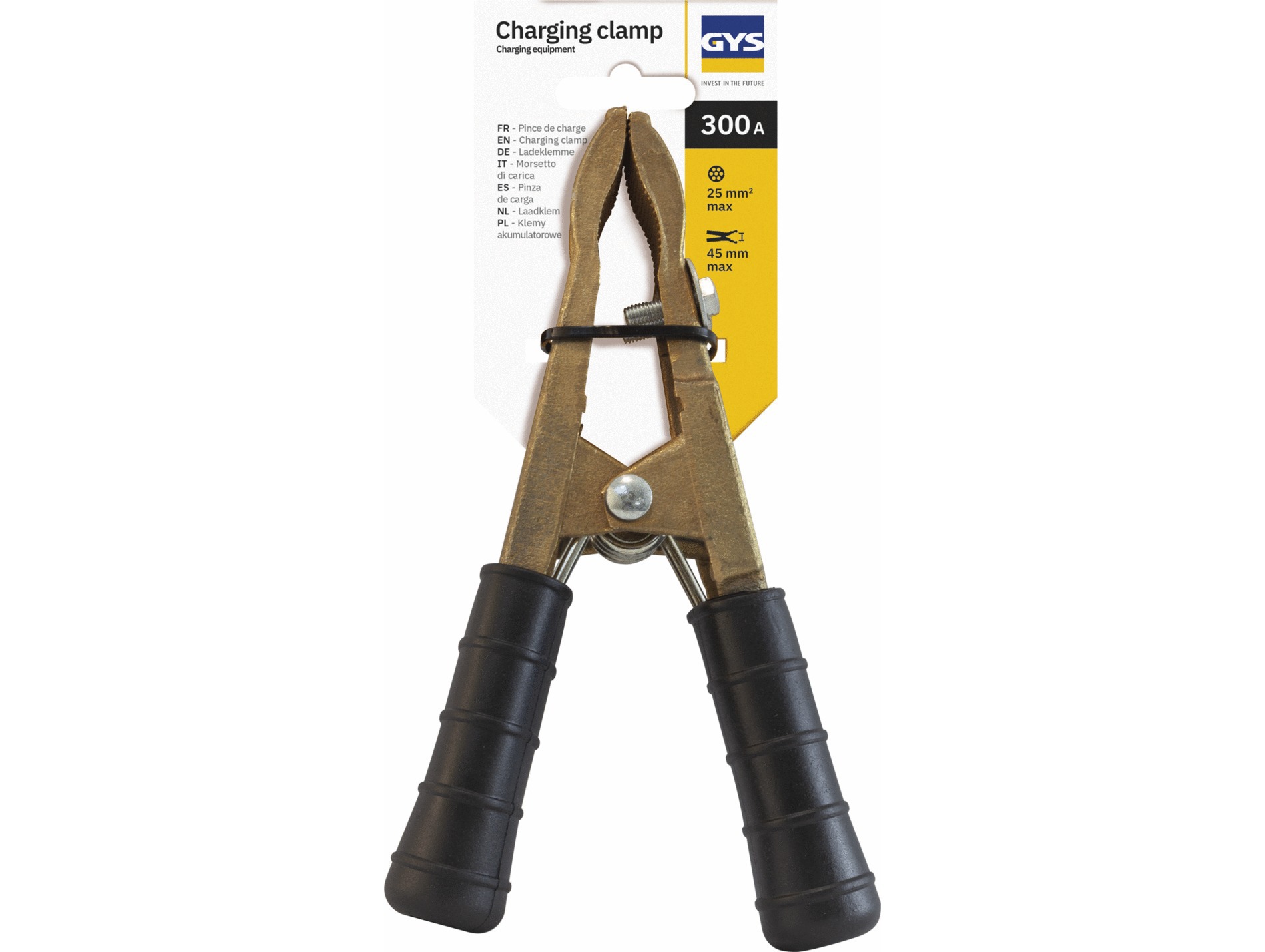 Pince PRO GYS 300A Laiton Noir
