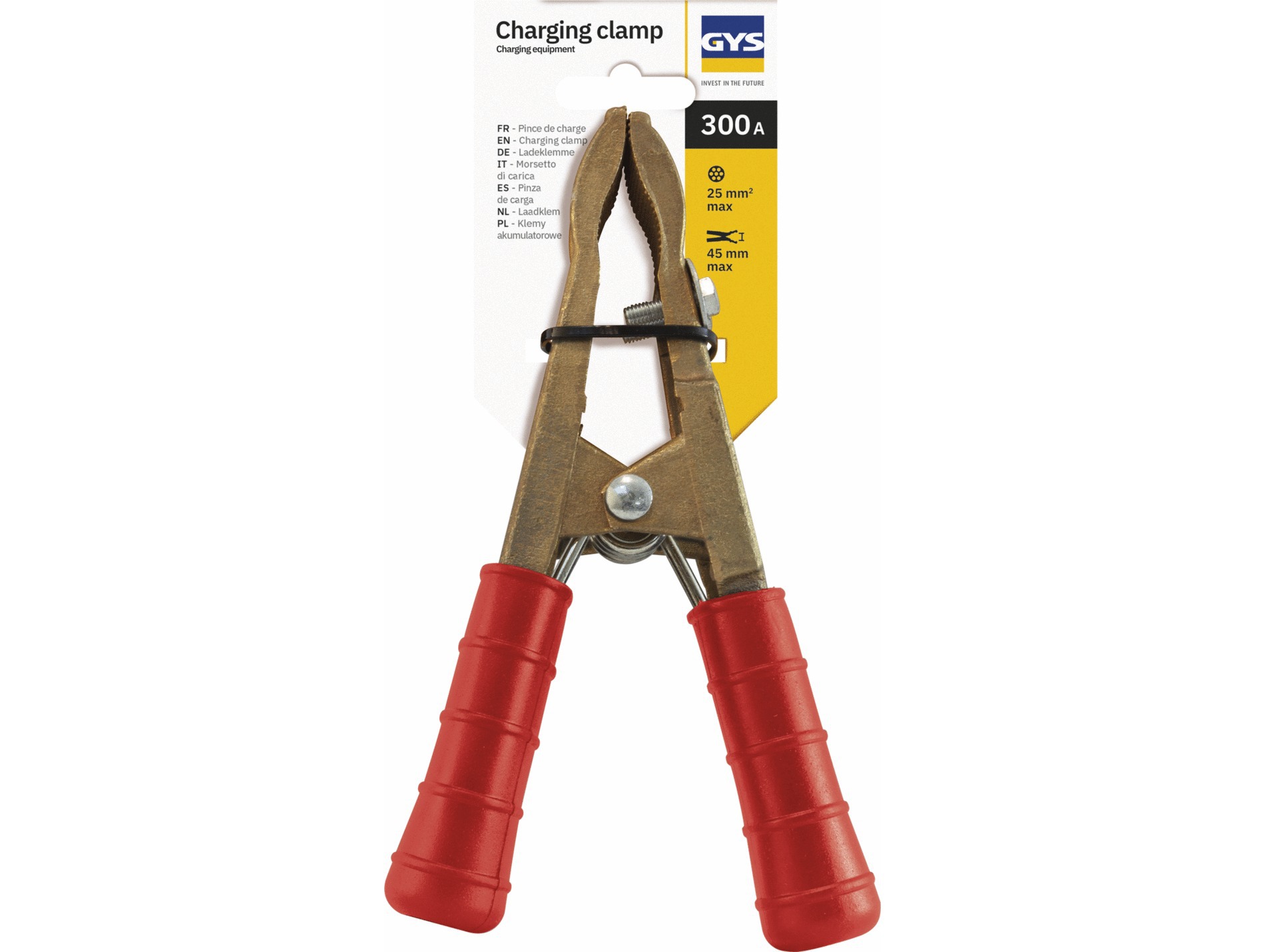 Pince PRO GYS 300A Laiton Rouge