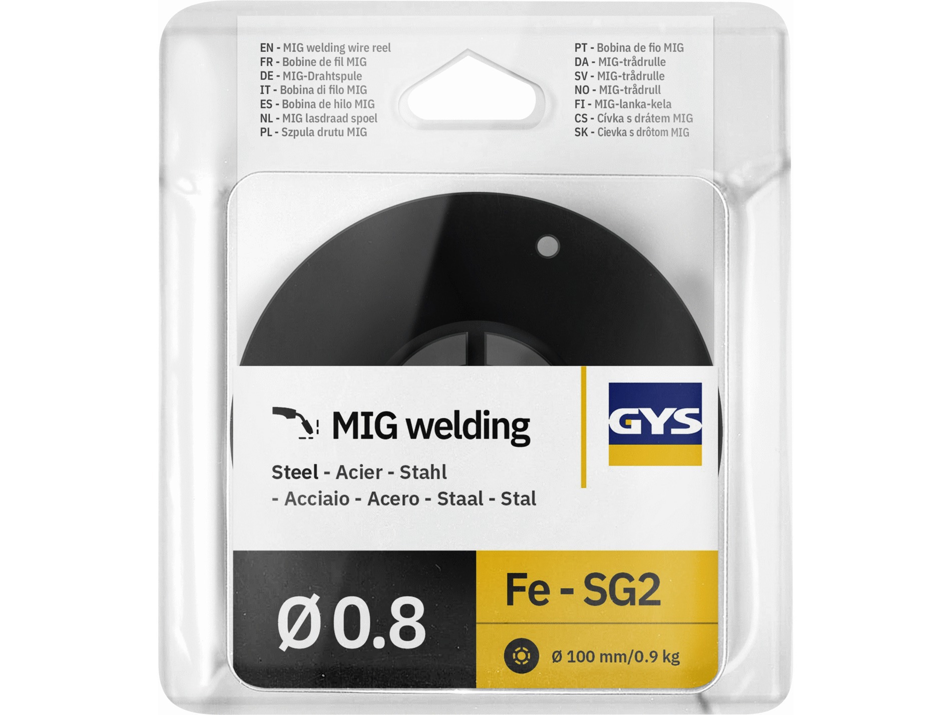 Fil à souder Acier Mag Ø 0,8 - Bobine 900 g