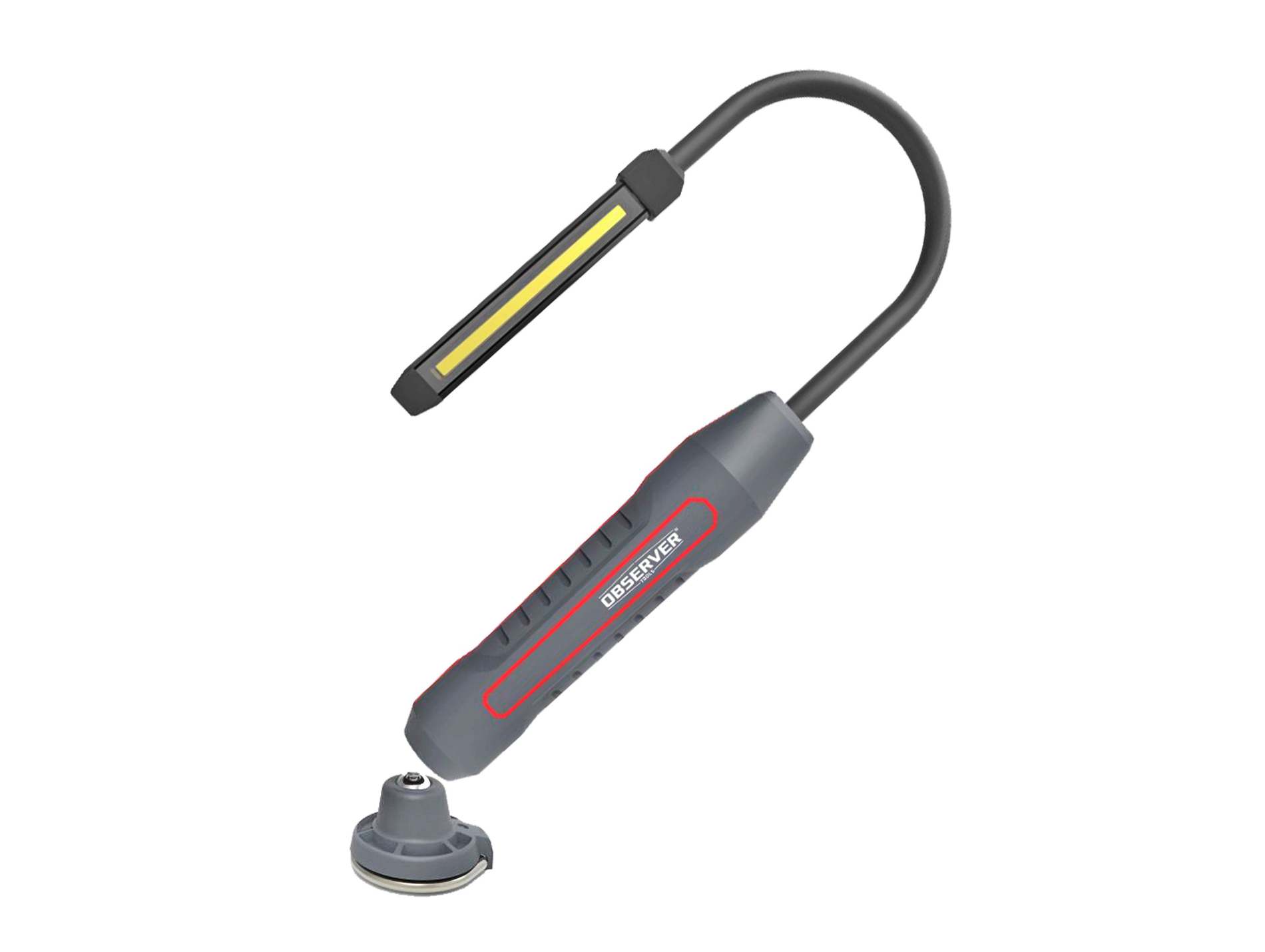 Lampe d'inspection Led OBSERVER TOOLS slim rechargeable 600lm