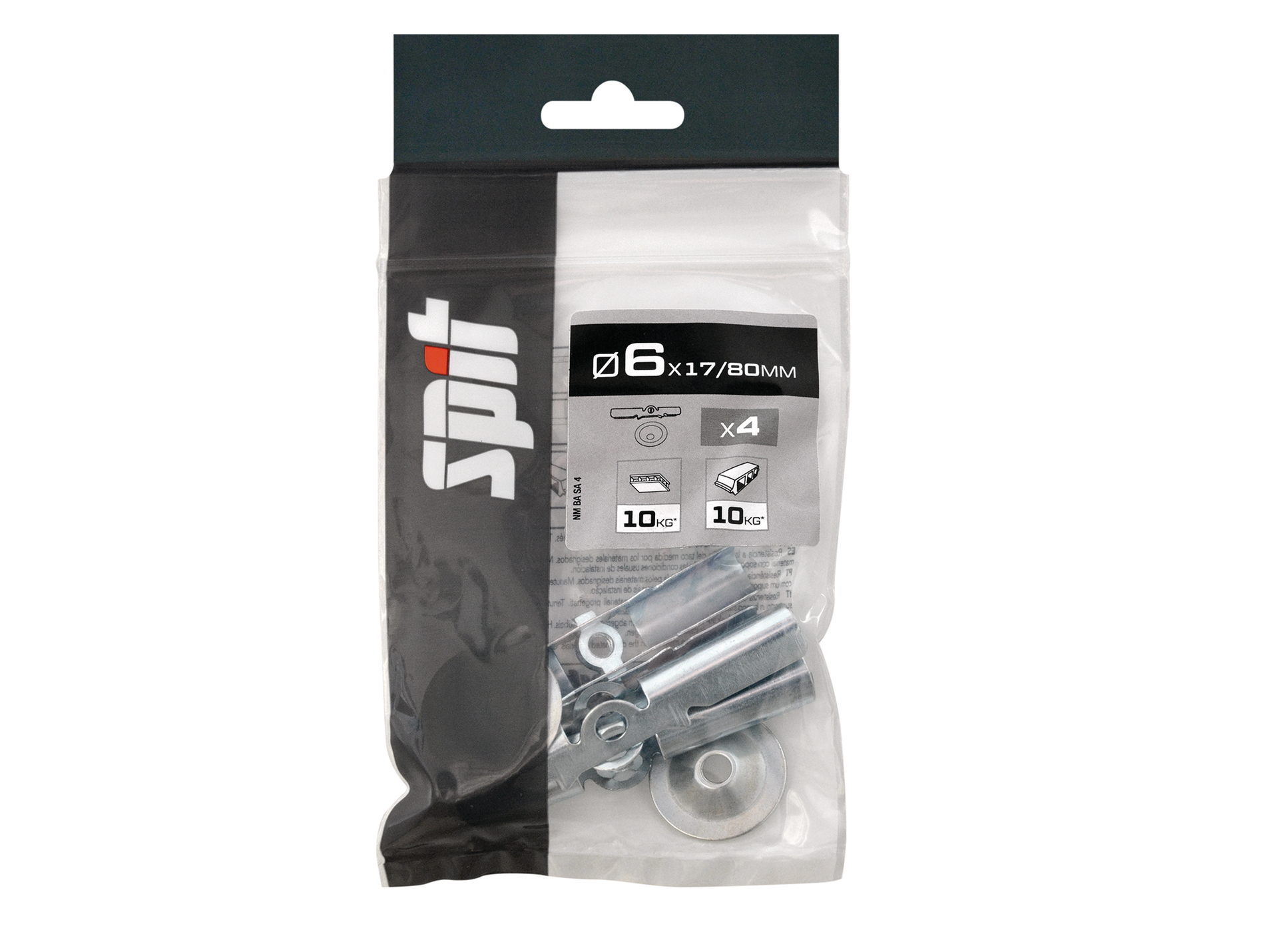 Cheville bascule SPIT 6x60mm avec rosace x4