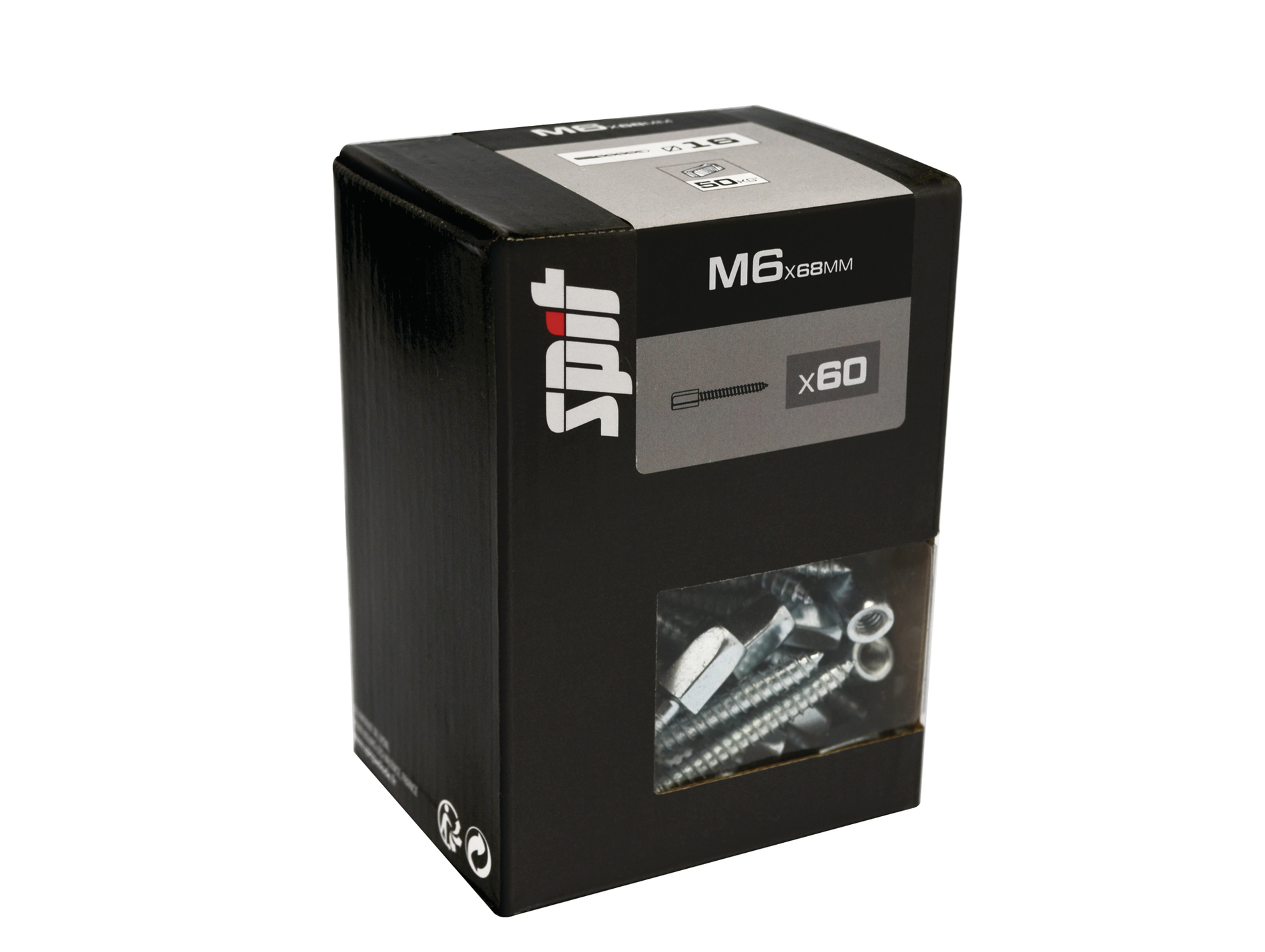 Pitons M6 SPIT Ø6mm L.68mm x80
