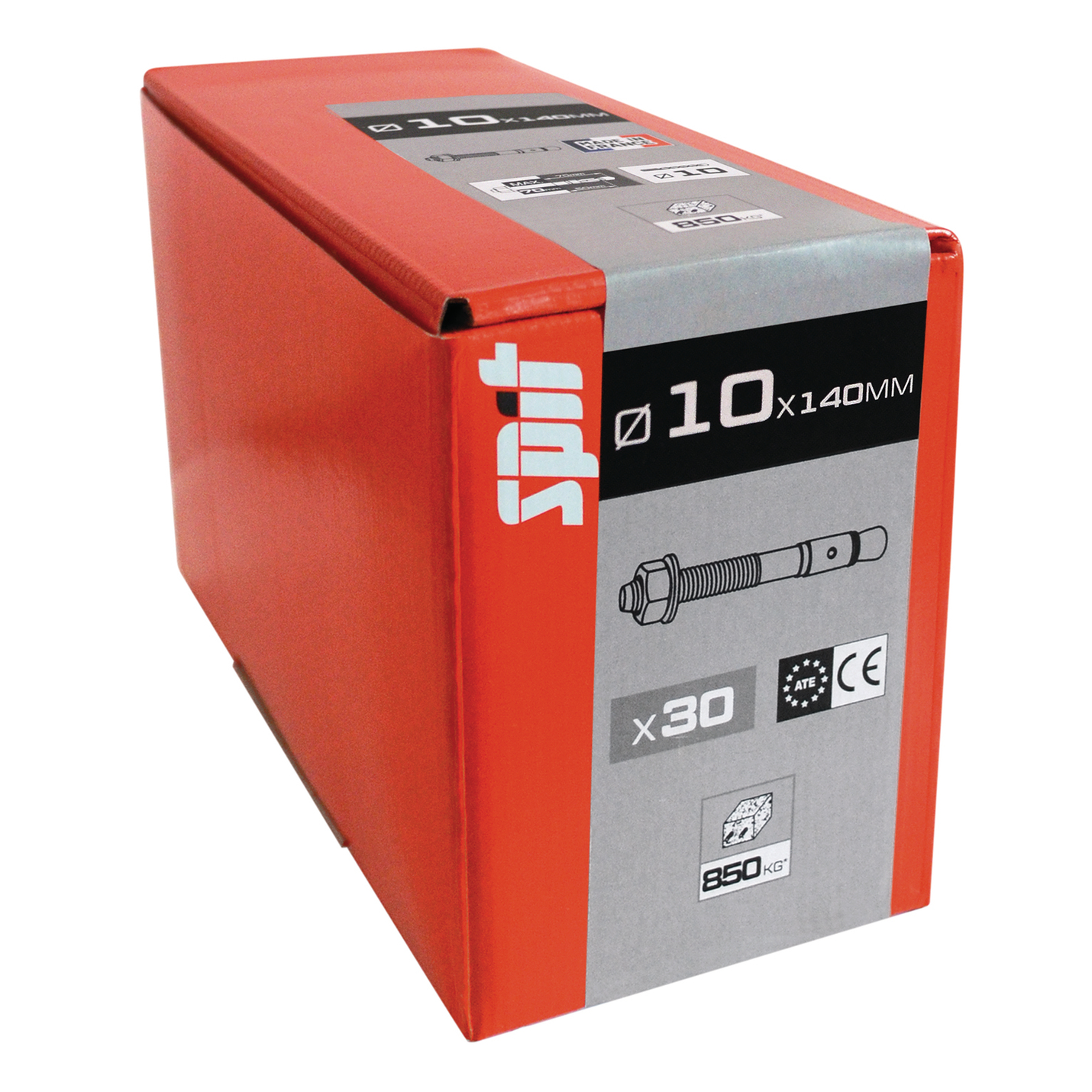 Goujon d'ancrage SPIT Fix3 10x140mm x30