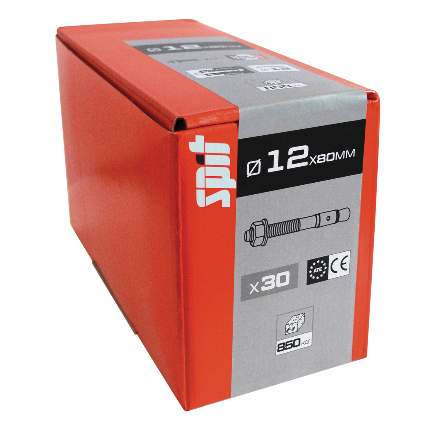 Goujon d'ancrage SPIT Fix3 12x80mm x30