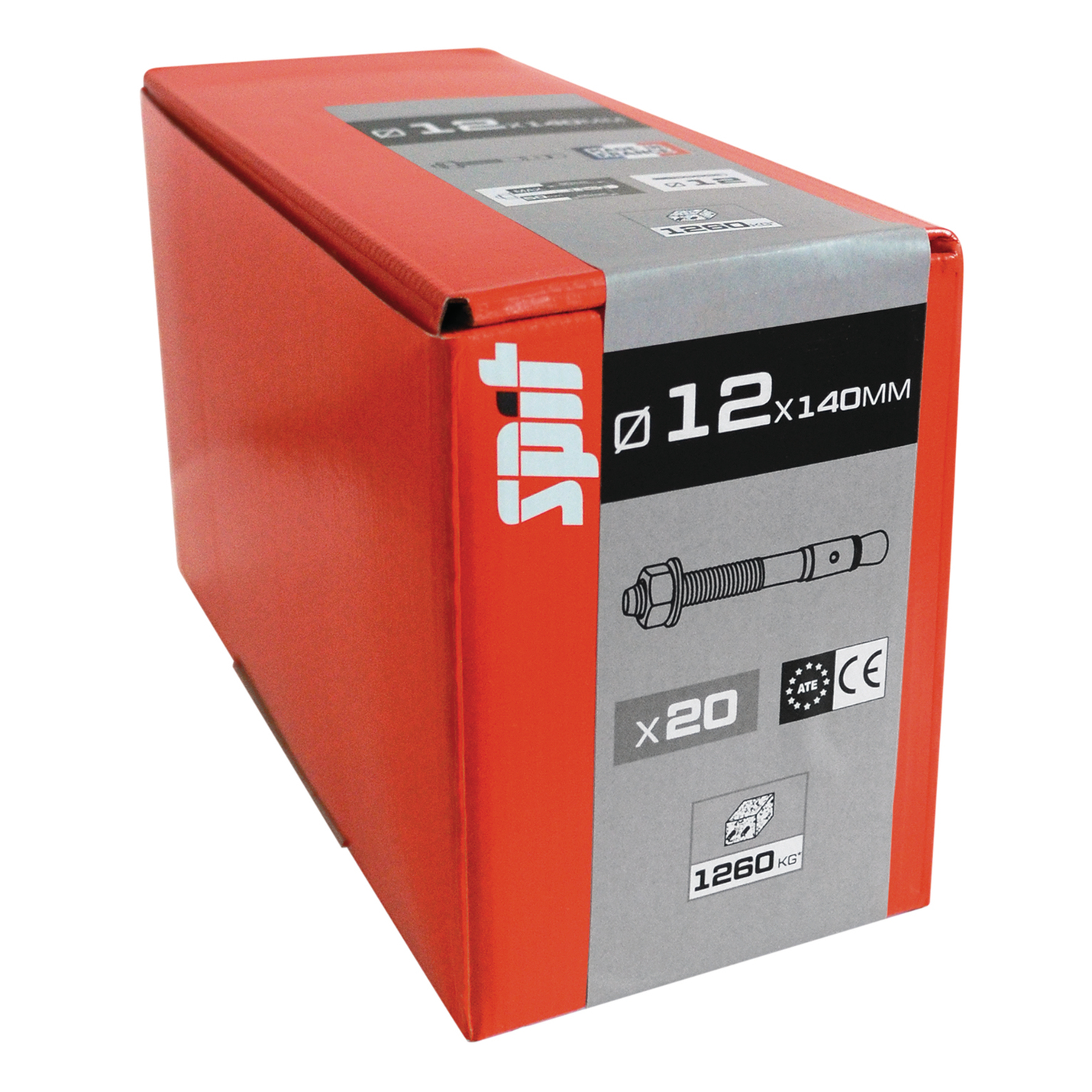 Goujon d'ancrage SPIT Fix3 12x140mm x20