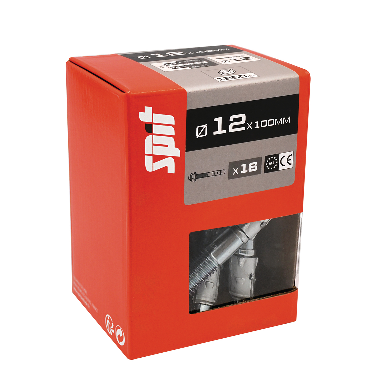 Goujon d'ancrage SPIT Fix3 12x100mm x16