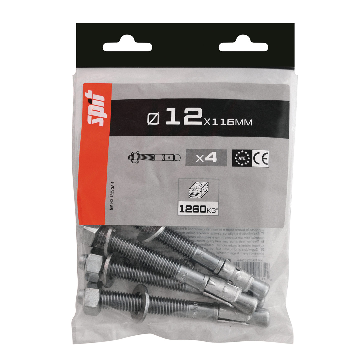 Goujon d'ancrage SPIT Fix3 12x115mm x4