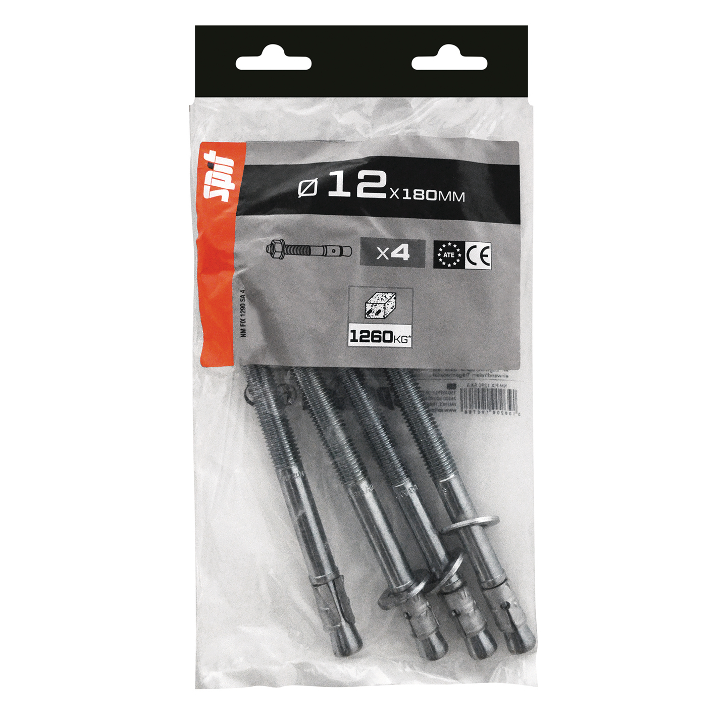 Goujon d'ancrage SPIT Fix3 12x180mm x4