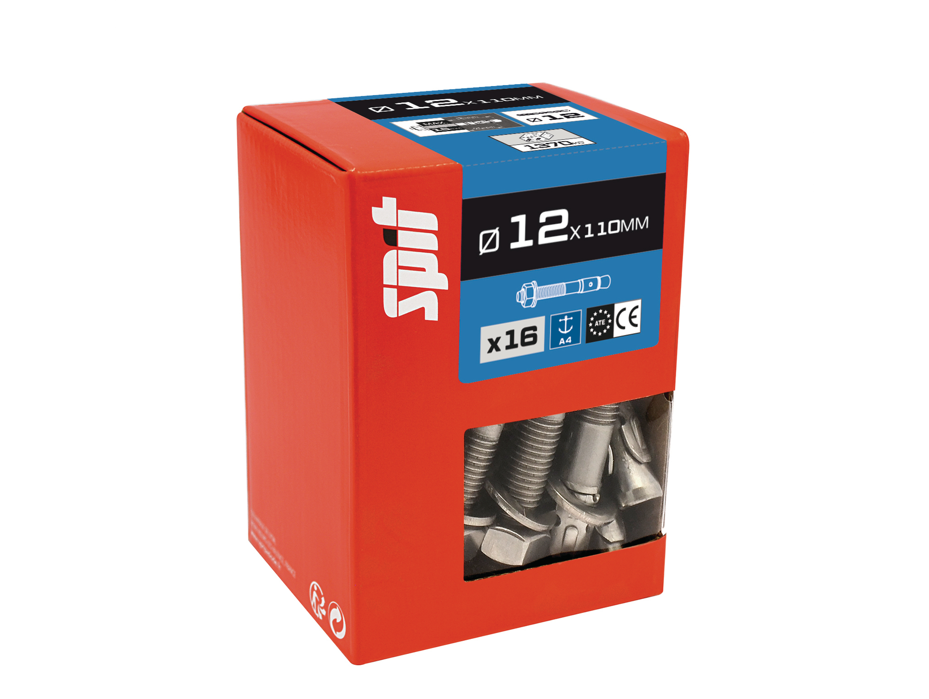 Goujons d'ancrage A4 SPIT Ø12mm L.110mm x16