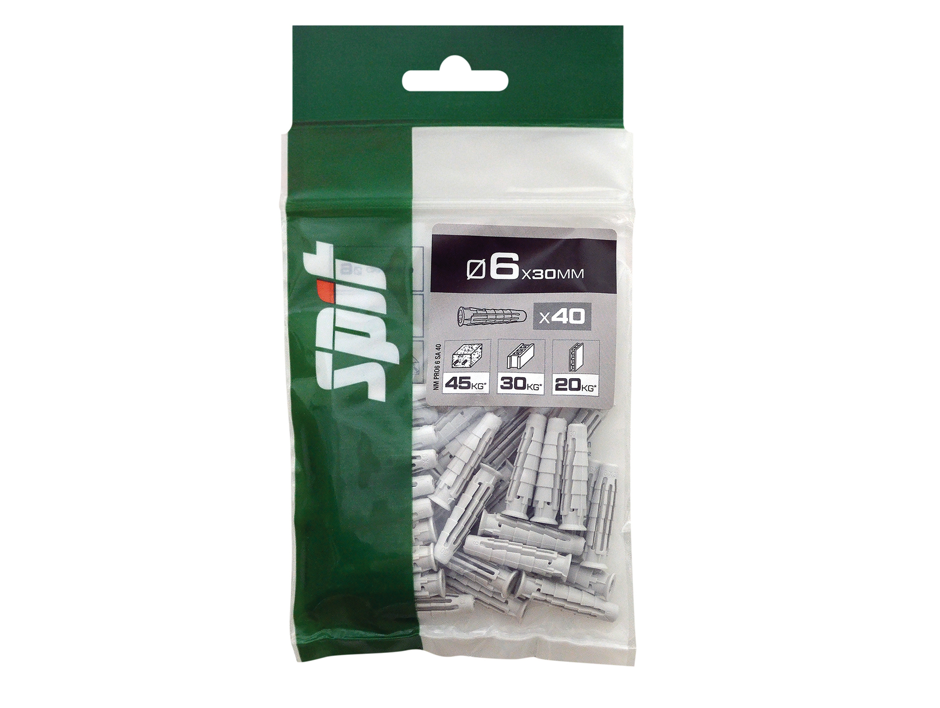 Cheville nylon SPIT PRO6 6x30mm x40
