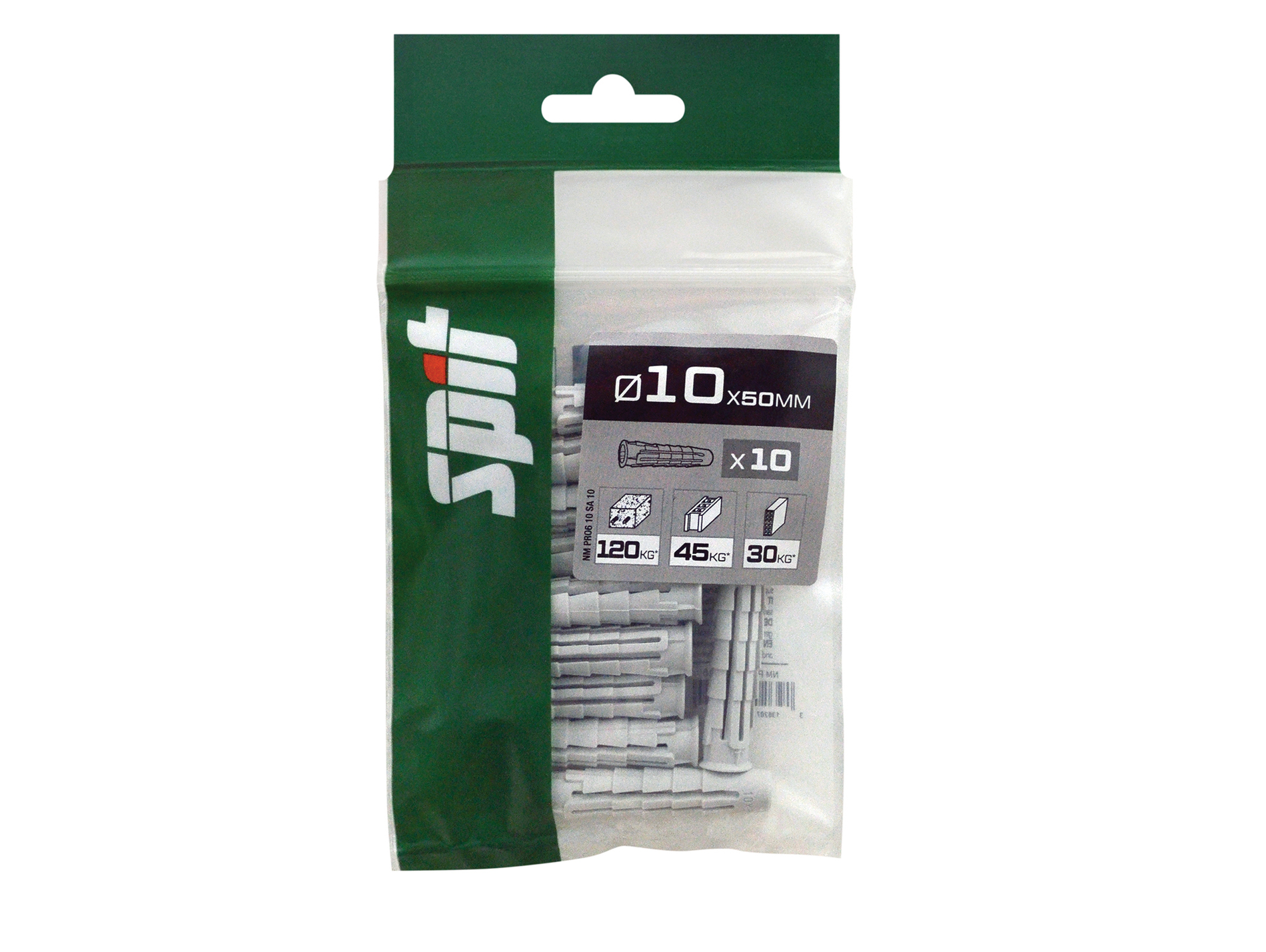 Cheville nylon SPIT PRO6 10x50mm x10