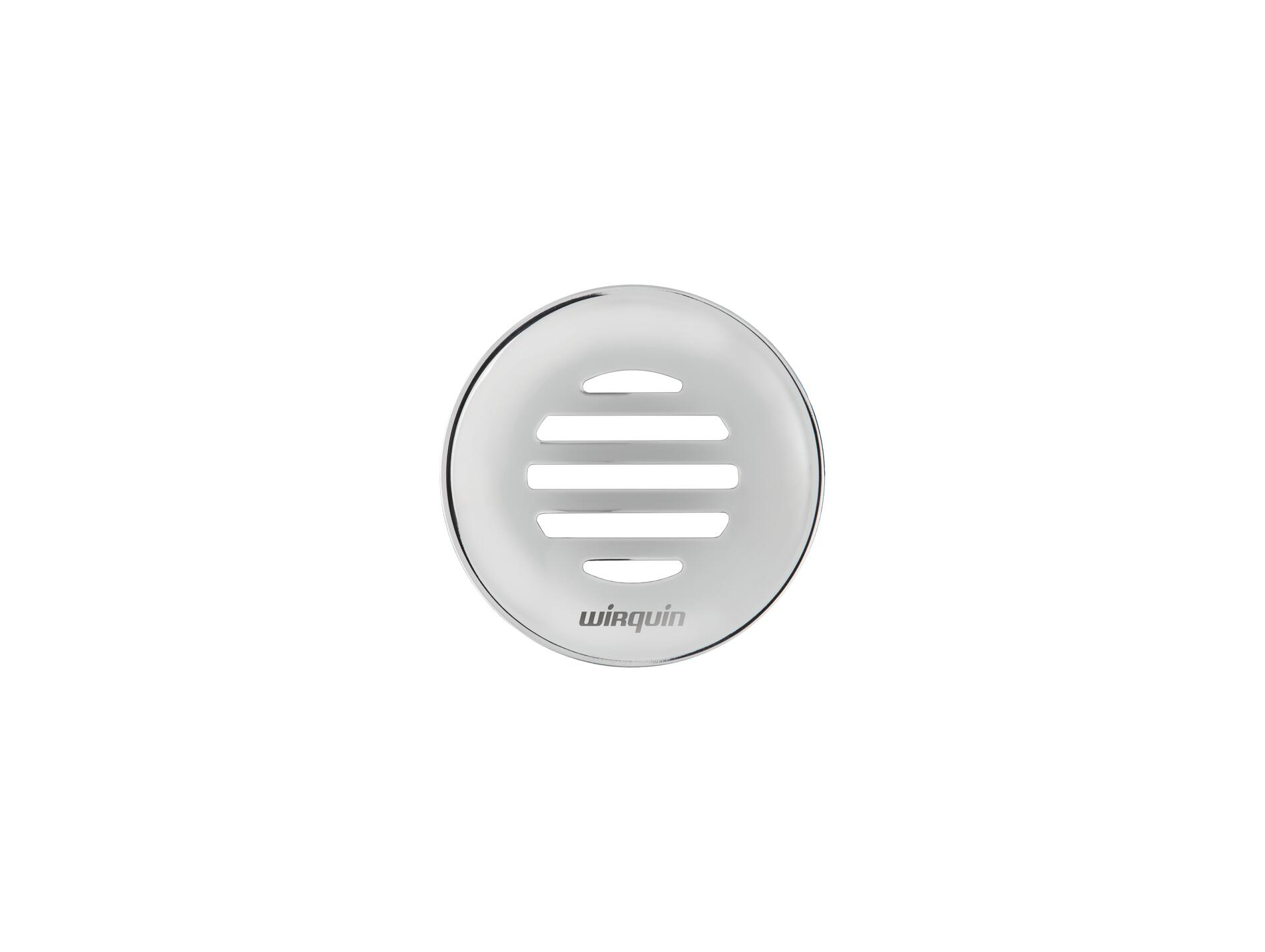 Bonde de lavabo WIRQUIN laiton chromé grille incurvée h.75mm