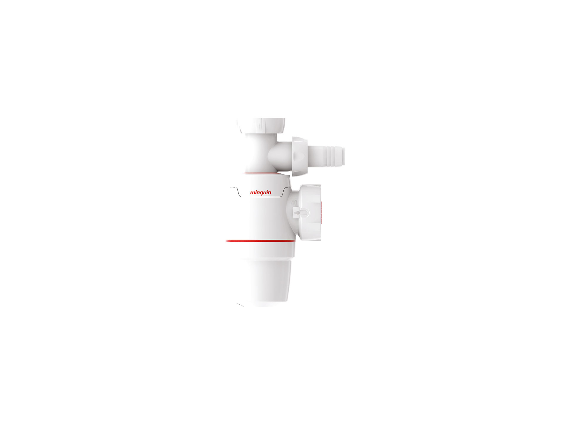 Siphon évier prise machine à laver WIRQUIN Neo Ø40mm