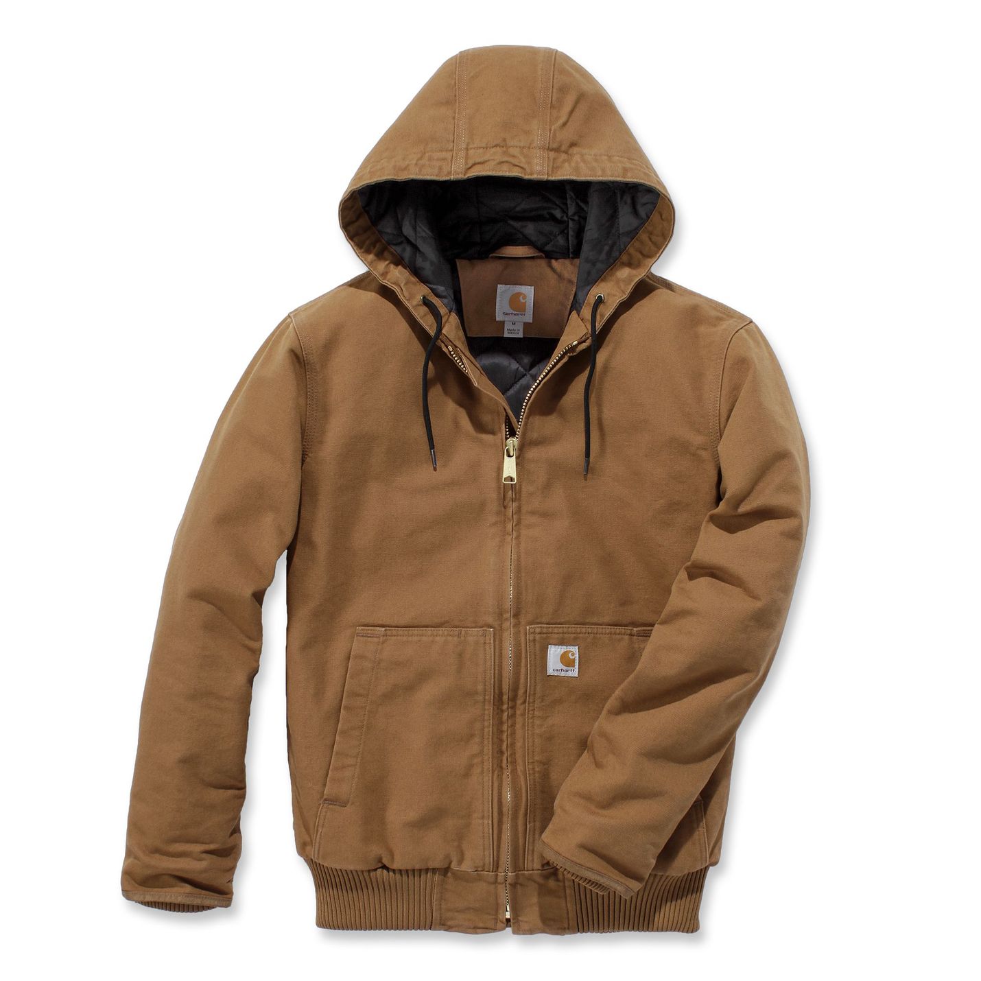 Blouson CARHARTT Washed duck coton marron
