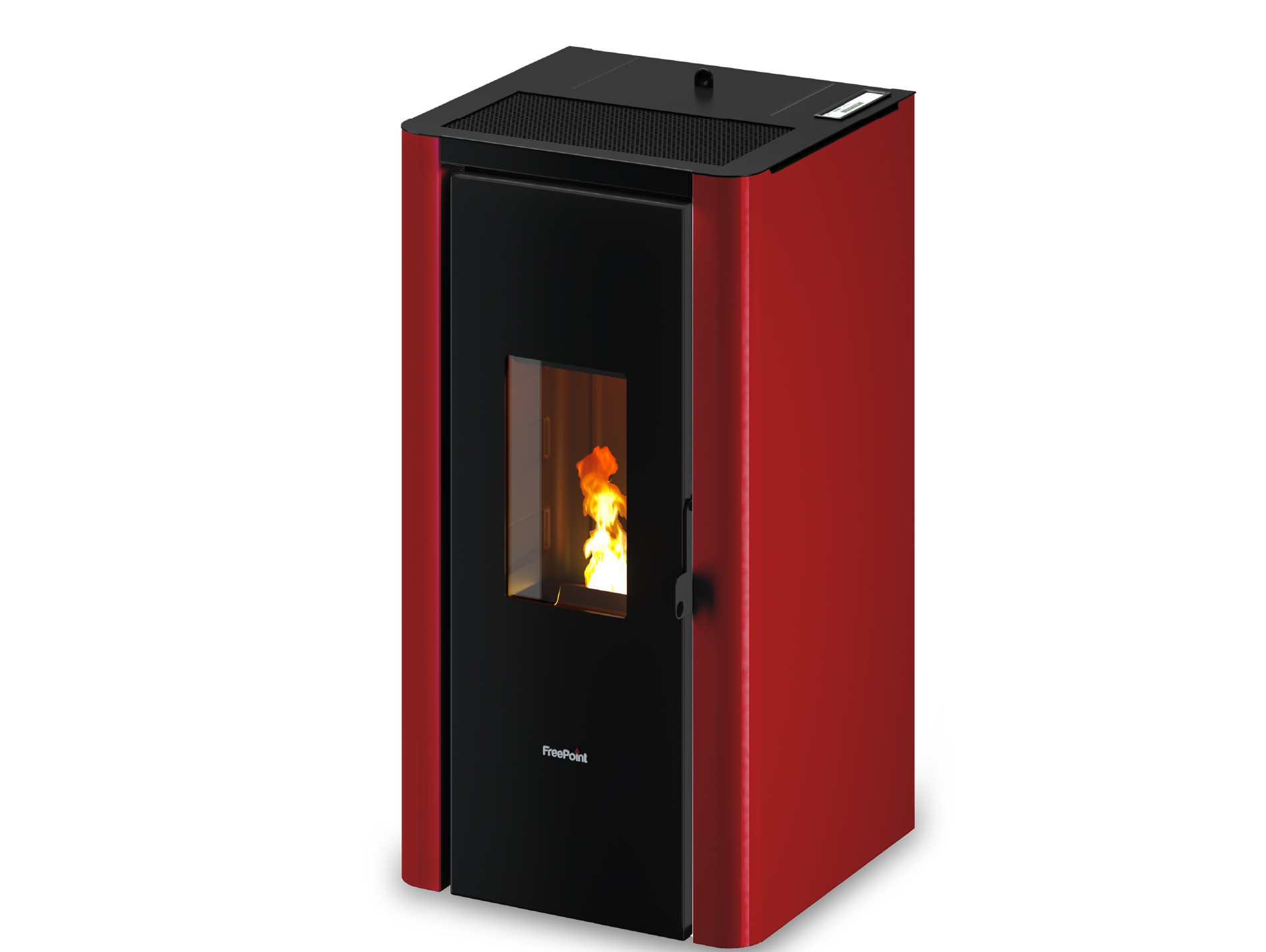 Poele à granulé FREEPOINT Indigo Evo 7kw bordeaux