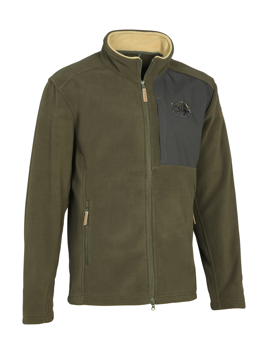 Polaire de chasse PERCUSSION Norway kaki-Sanglier