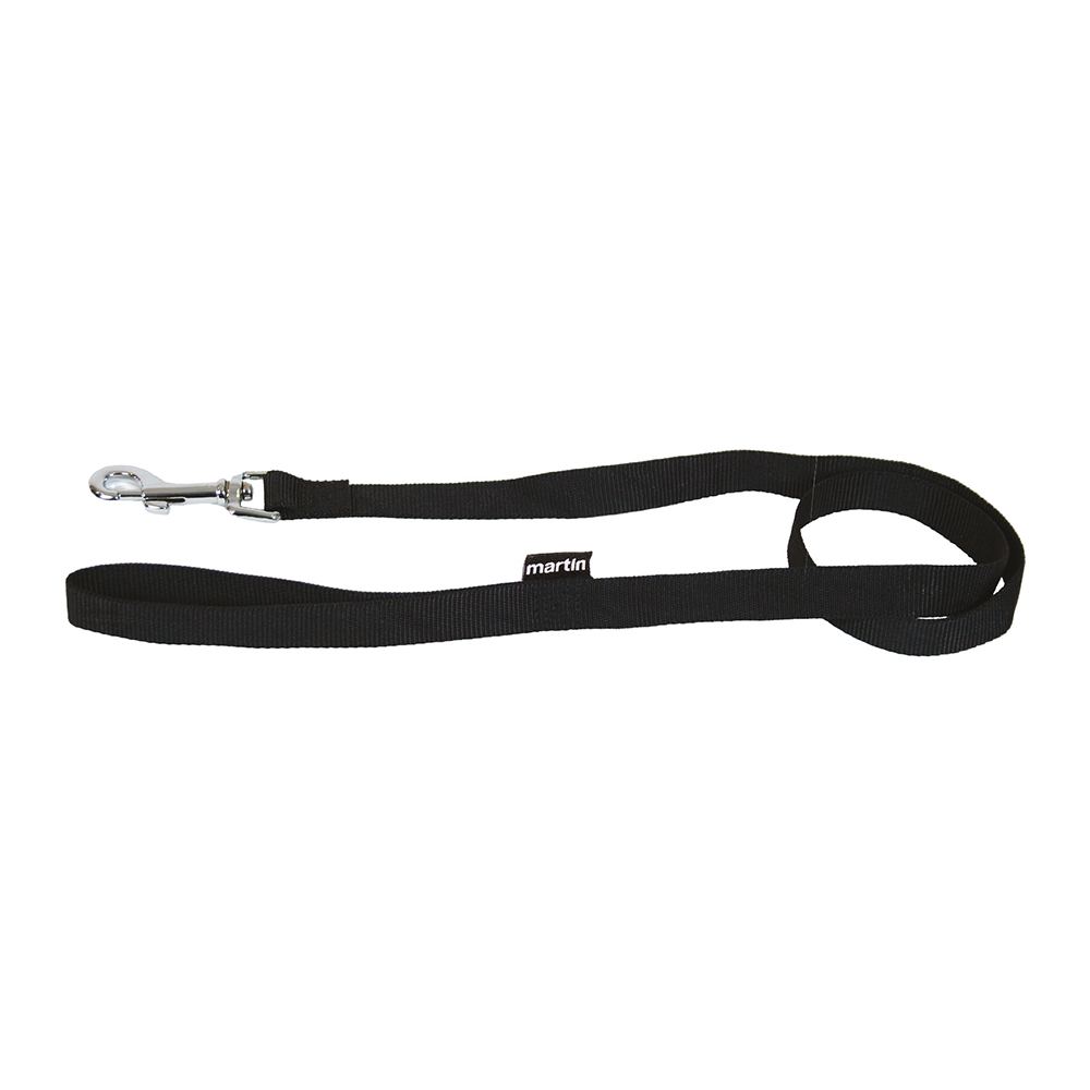 Laisse chat MARTIN SELLIER nylon 1x120cm noire