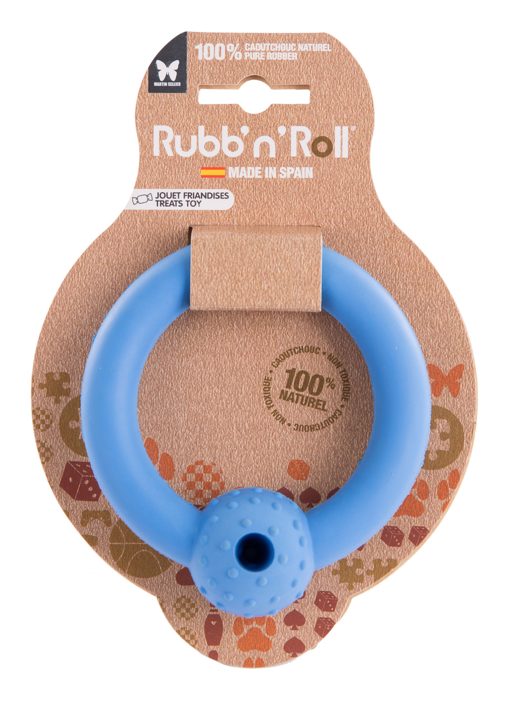 Anneau friandise Rubb'n'Roll MARTIN SELLIER bleu Ø10,5cm